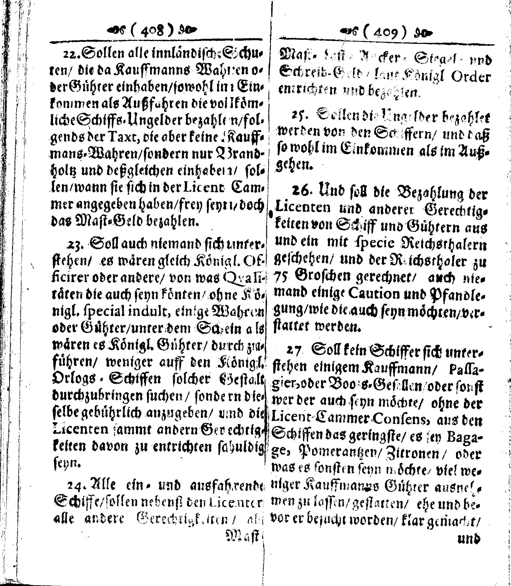 Der reiche Schweden See-Recht Welches von dem Großmächtigsten Könige und Herrn, Hn. CARL dem Eilfften, Der Schwedn, Gothen und Wenden Könige, [etc.] [etc.] [etc.] Im Jahr nach Christi Gebuhrt, 1667. ist verordnet worden. In Teutscher Sprache Ao.1670. in Wißmar gedruckt. Nunmehro aber auffs neue mit Fleiß übersehen, und verbessert, Auch mit vielen nach der Zeit ausgegangenen Königl. Schwedischen Verordnungen, denn Kauff-Leuten, Schiffern, Reedern, bey der See-Fahrt, zur Nachricht, vermehret, Und nach vieler Verlangen in kleinerem Format neu auffgelegt worden