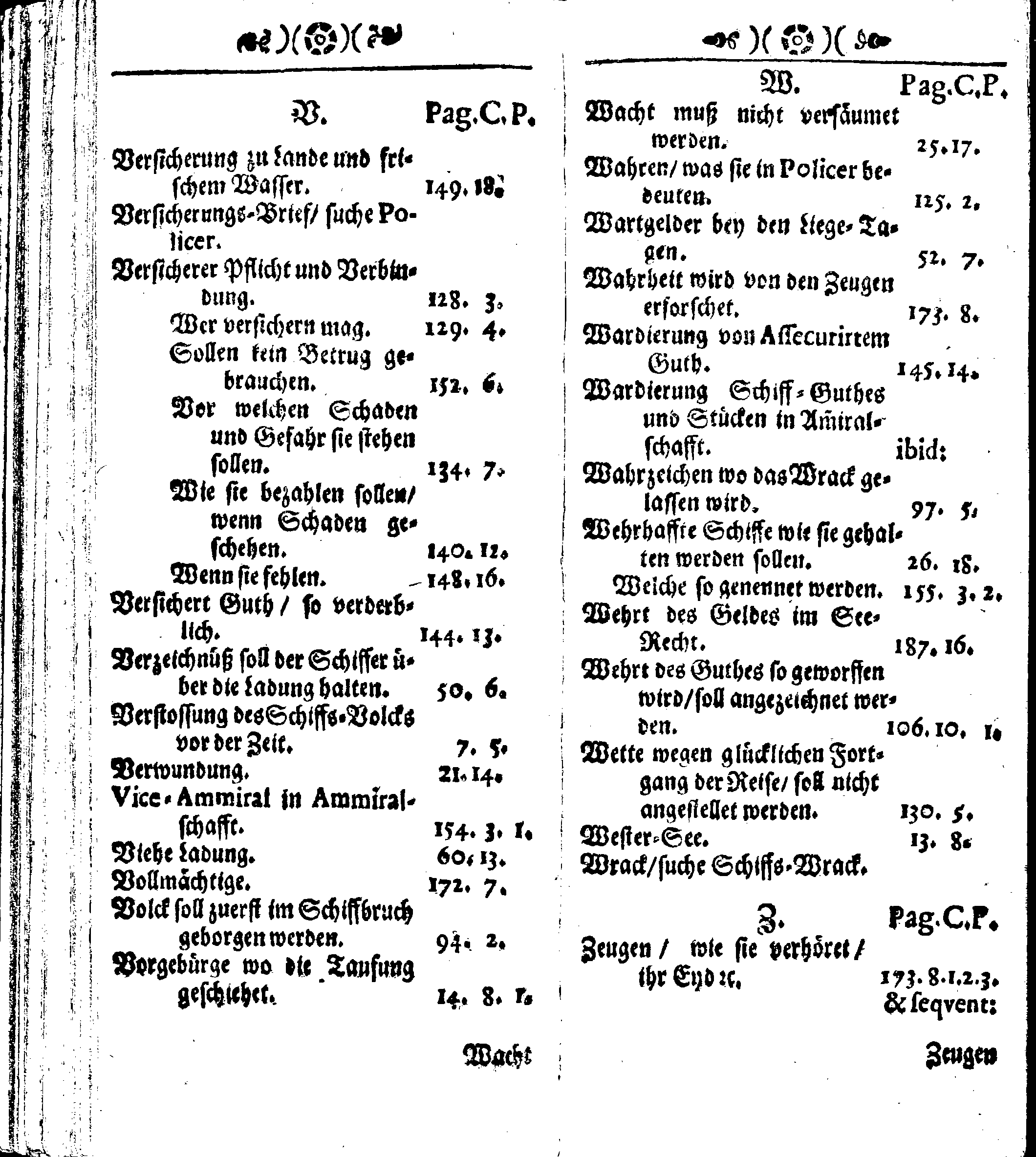 Der reiche Schweden See-Recht Welches von dem Großmächtigsten Könige und Herrn, Hn. CARL dem Eilfften, Der Schwedn, Gothen und Wenden Könige, [etc.] [etc.] [etc.] Im Jahr nach Christi Gebuhrt, 1667. ist verordnet worden. In Teutscher Sprache Ao.1670. in Wißmar gedruckt. Nunmehro aber auffs neue mit Fleiß übersehen, und verbessert, Auch mit vielen nach der Zeit ausgegangenen Königl. Schwedischen Verordnungen, denn Kauff-Leuten, Schiffern, Reedern, bey der See-Fahrt, zur Nachricht, vermehret, Und nach vieler Verlangen in kleinerem Format neu auffgelegt worden