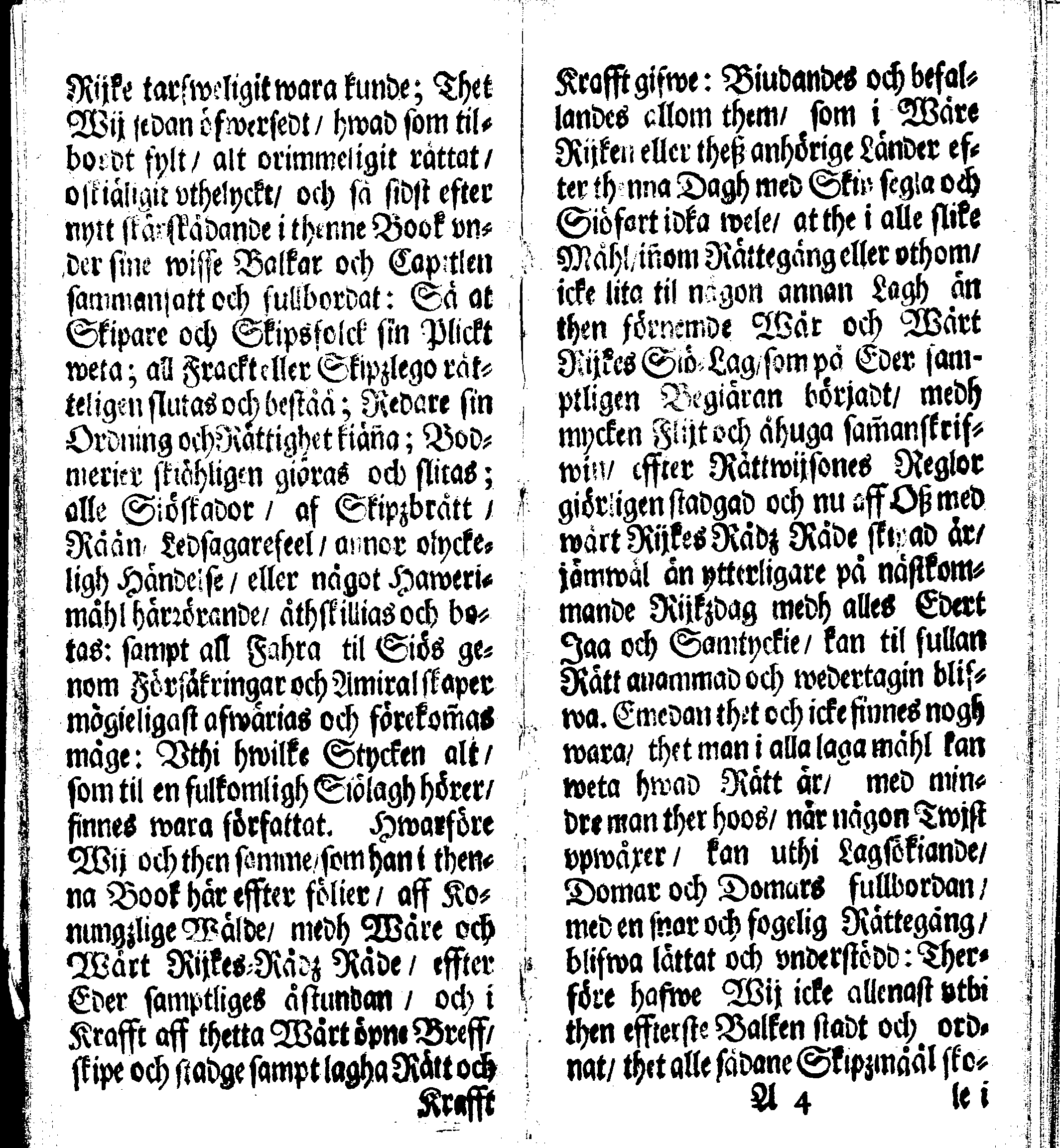 Siö-Lagh: Som Then Stoormächtigste Konung och Herre Her CARL then Elffte, Sweriges, Göthes och Wändes Konung, [etc.] Åhr 1667 hafwer låtit författa, Af Trycket utgå och Publicera. Nu effter mångens Begäran i mindre Format, af nyo omtryckt, Med Förökning af åtskillige Kongl. May:tz Stadgar och Förordningar. Angående Alt hwad Kiöpman, Redare, Skippare och Lodzmän, wid Skip-Farten; for In- och Utgående, böra i Acht taga