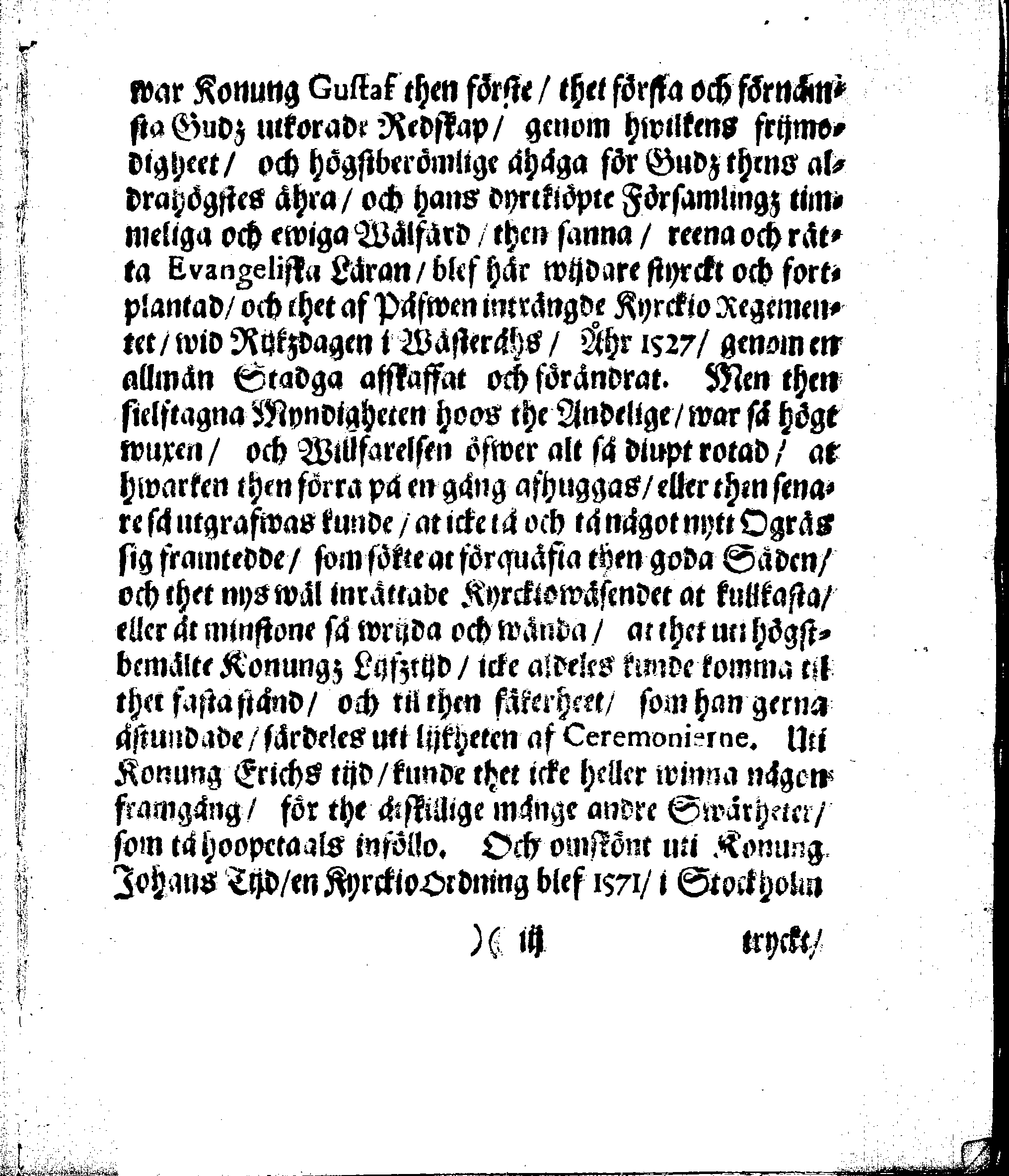 Kyrkio-Lag och Ordning, som then Stormächtigste Konung och Herre, Herr CARL then Elofte, Sweriges, Göthes och Wändes Konung, [etc.] Åhr 1686. hafwer låtit försatta, och Åhr 1687. af Trycket utgå och publicera. Jemte ther til hörige Stadgar