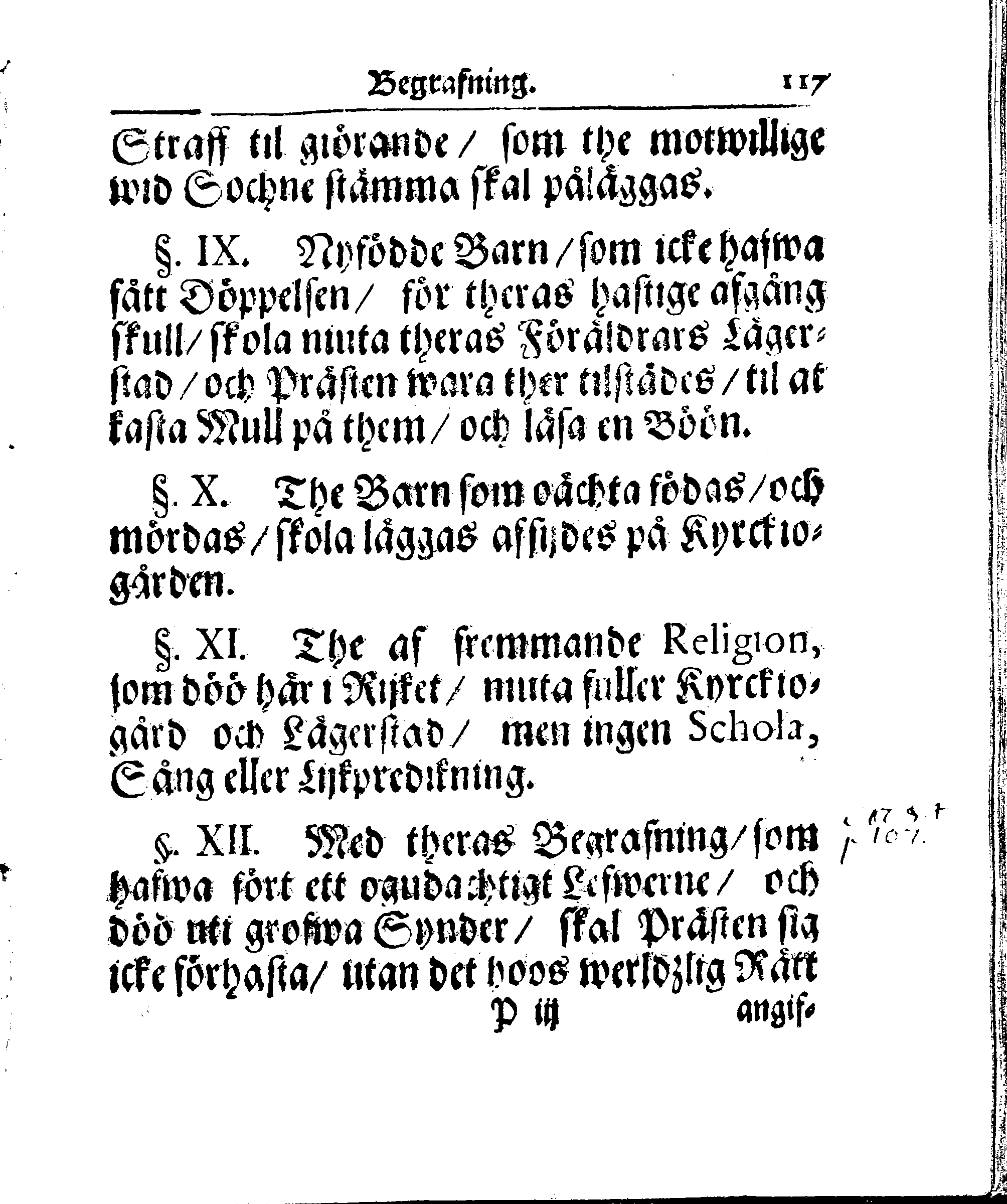 Kyrkio-Lag och Ordning, som then Stormächtigste Konung och Herre, Herr CARL then Elofte, Sweriges, Göthes och Wändes Konung, [etc.] Åhr 1686. hafwer låtit försatta, och Åhr 1687. af Trycket utgå och publicera. Jemte ther til hörige Stadgar