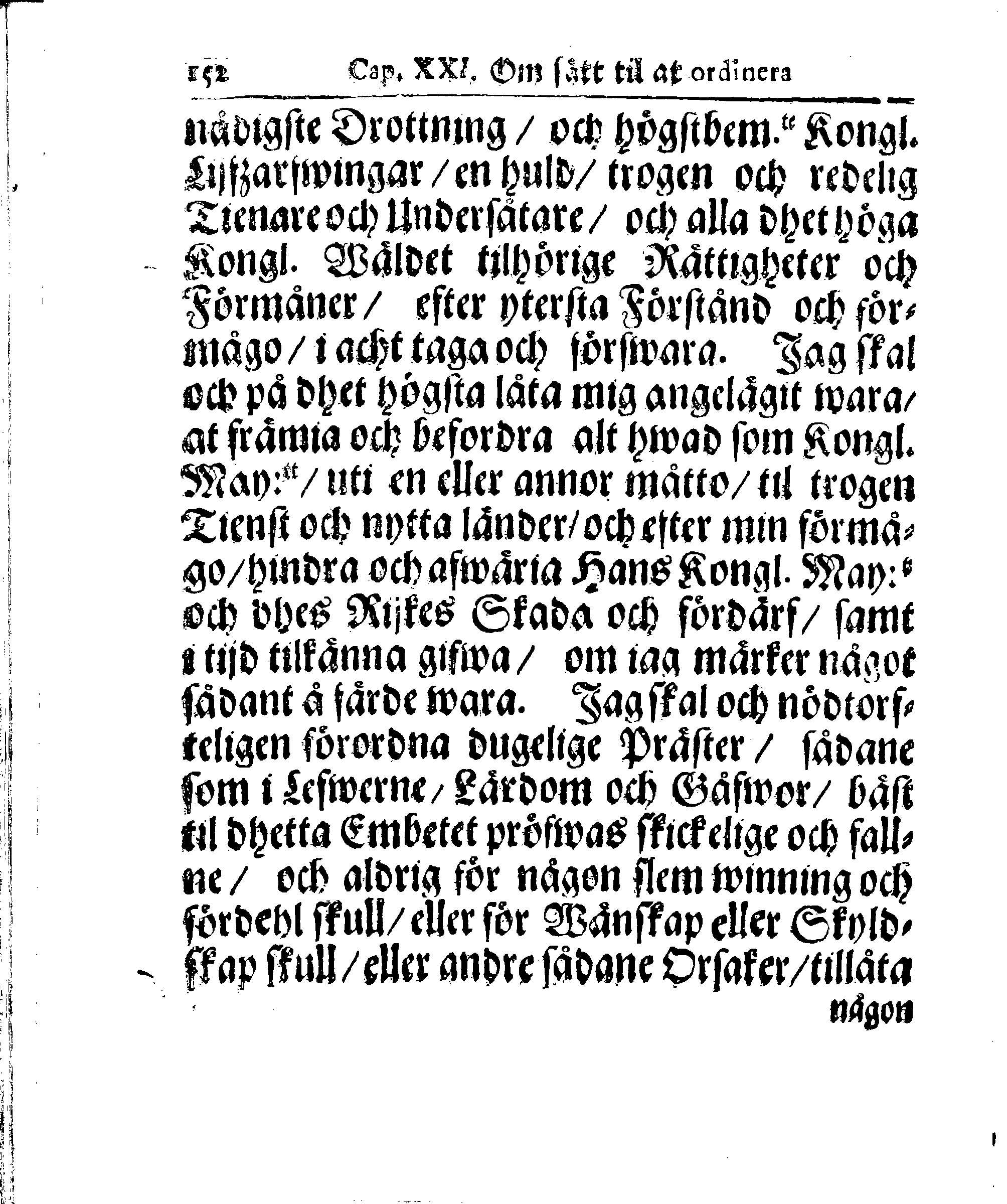 Kyrkio-Lag och Ordning, som then Stormächtigste Konung och Herre, Herr CARL then Elofte, Sweriges, Göthes och Wändes Konung, [etc.] Åhr 1686. hafwer låtit försatta, och Åhr 1687. af Trycket utgå och publicera. Jemte ther til hörige Stadgar