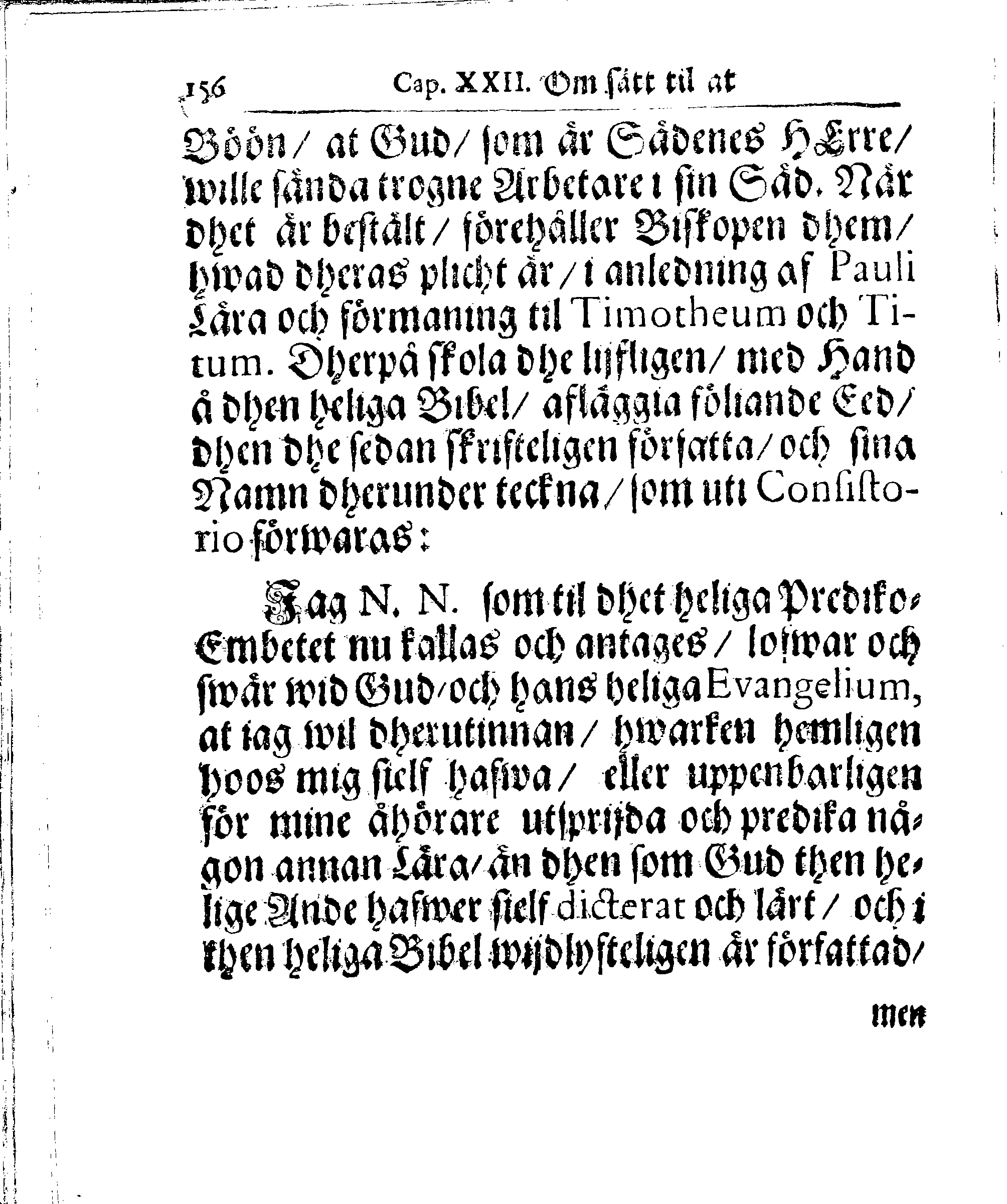 Kyrkio-Lag och Ordning, som then Stormächtigste Konung och Herre, Herr CARL then Elofte, Sweriges, Göthes och Wändes Konung, [etc.] Åhr 1686. hafwer låtit försatta, och Åhr 1687. af Trycket utgå och publicera. Jemte ther til hörige Stadgar