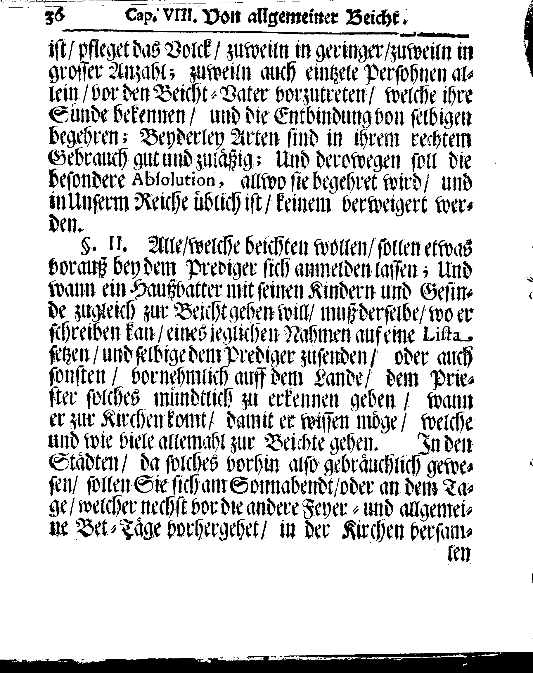 Kirchen-Gesetz und Ordnung, So der Großmächtigste König und Herr, Herr CARL, der Eilffte, Der Schweden, Gothen und Wenden König, [etc.] Im Jahr 1686 hat verfassen und Im Jahr 1687 im Druck außgehen und publiciren lassen. Mit denen dazu gehörigen Verordnungen.