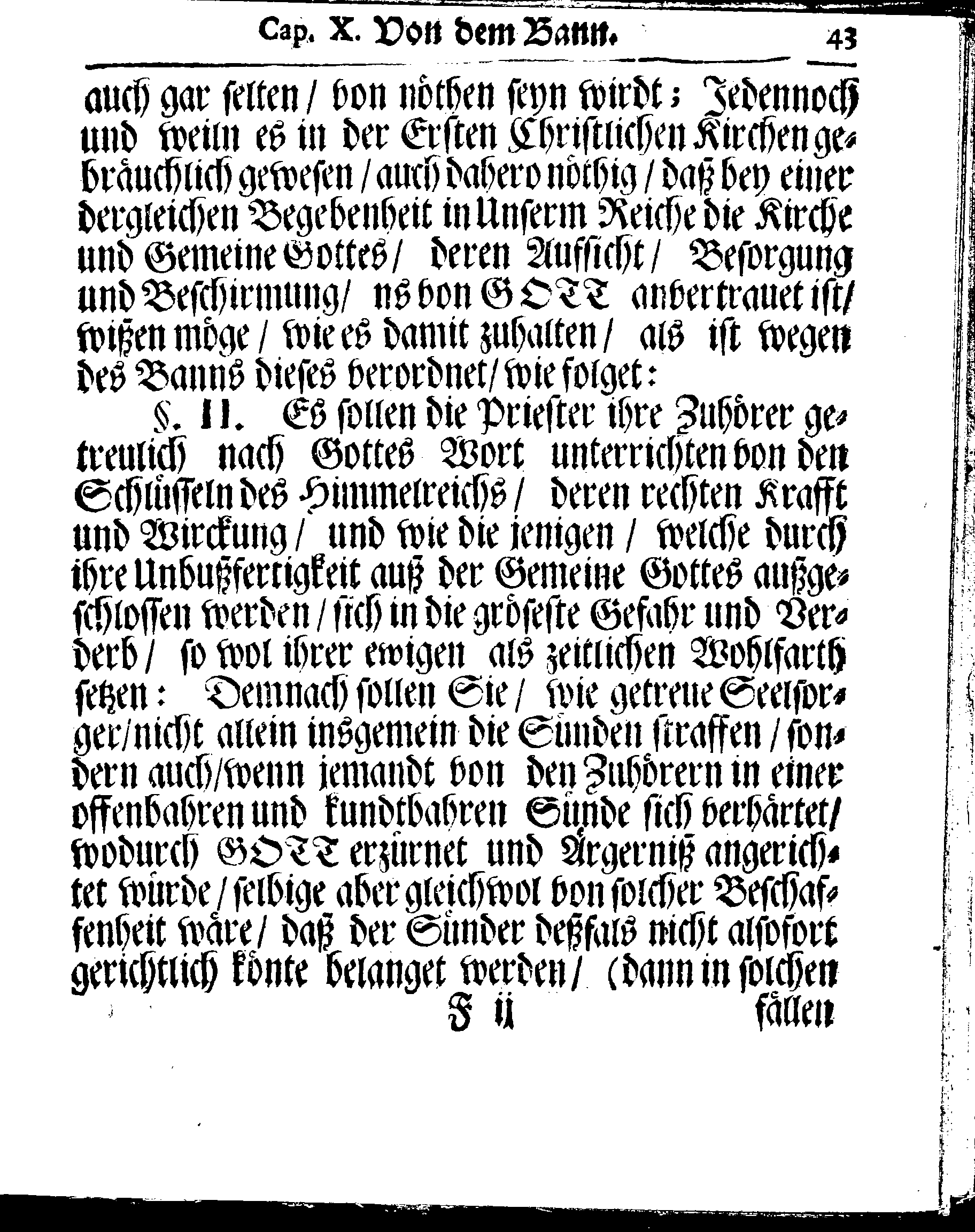 Kirchen-Gesetz und Ordnung, So der Großmächtigste König und Herr, Herr CARL, der Eilffte, Der Schweden, Gothen und Wenden König, [etc.] Im Jahr 1686 hat verfassen und Im Jahr 1687 im Druck außgehen und publiciren lassen. Mit denen dazu gehörigen Verordnungen.