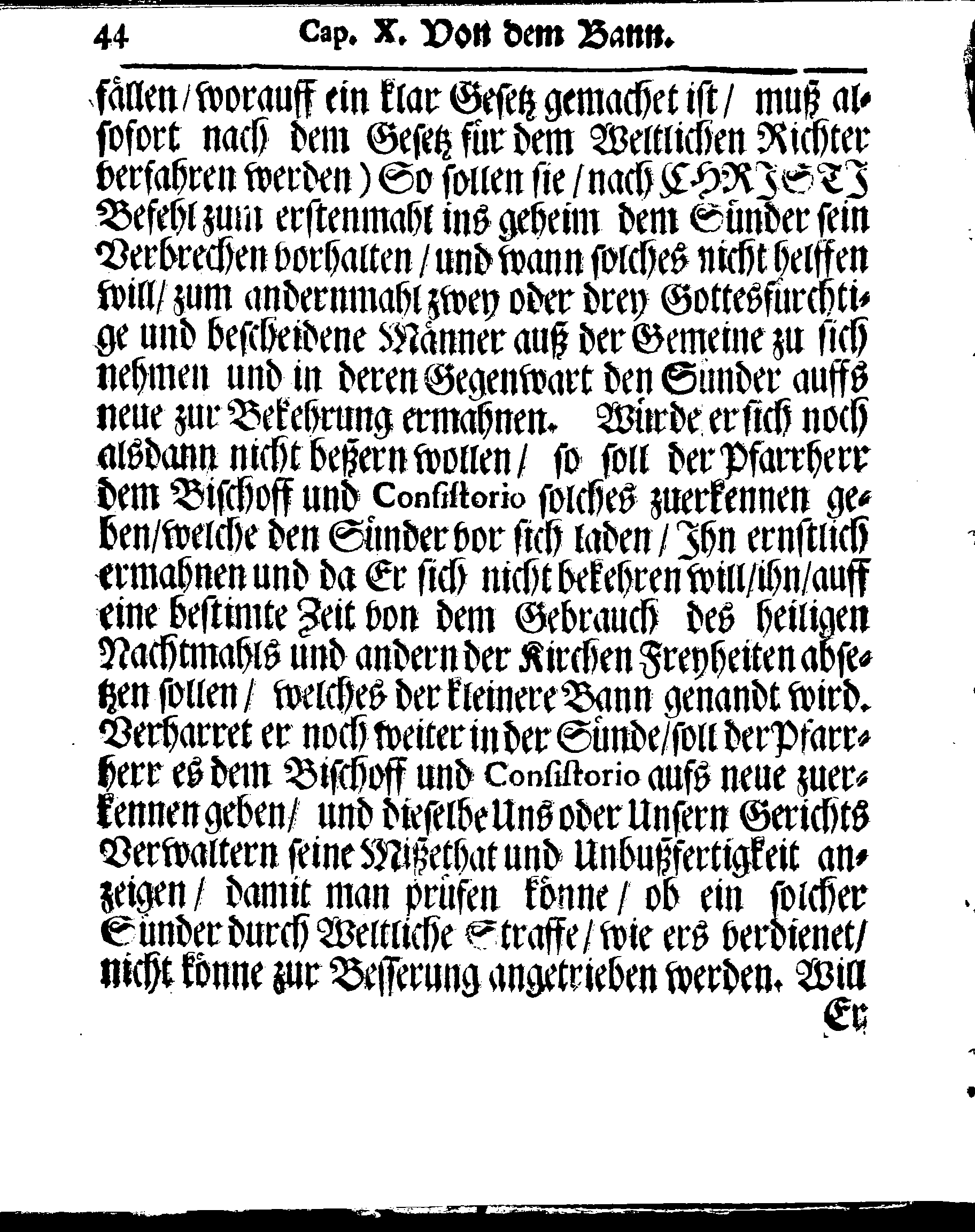 Kirchen-Gesetz und Ordnung, So der Großmächtigste König und Herr, Herr CARL, der Eilffte, Der Schweden, Gothen und Wenden König, [etc.] Im Jahr 1686 hat verfassen und Im Jahr 1687 im Druck außgehen und publiciren lassen. Mit denen dazu gehörigen Verordnungen.