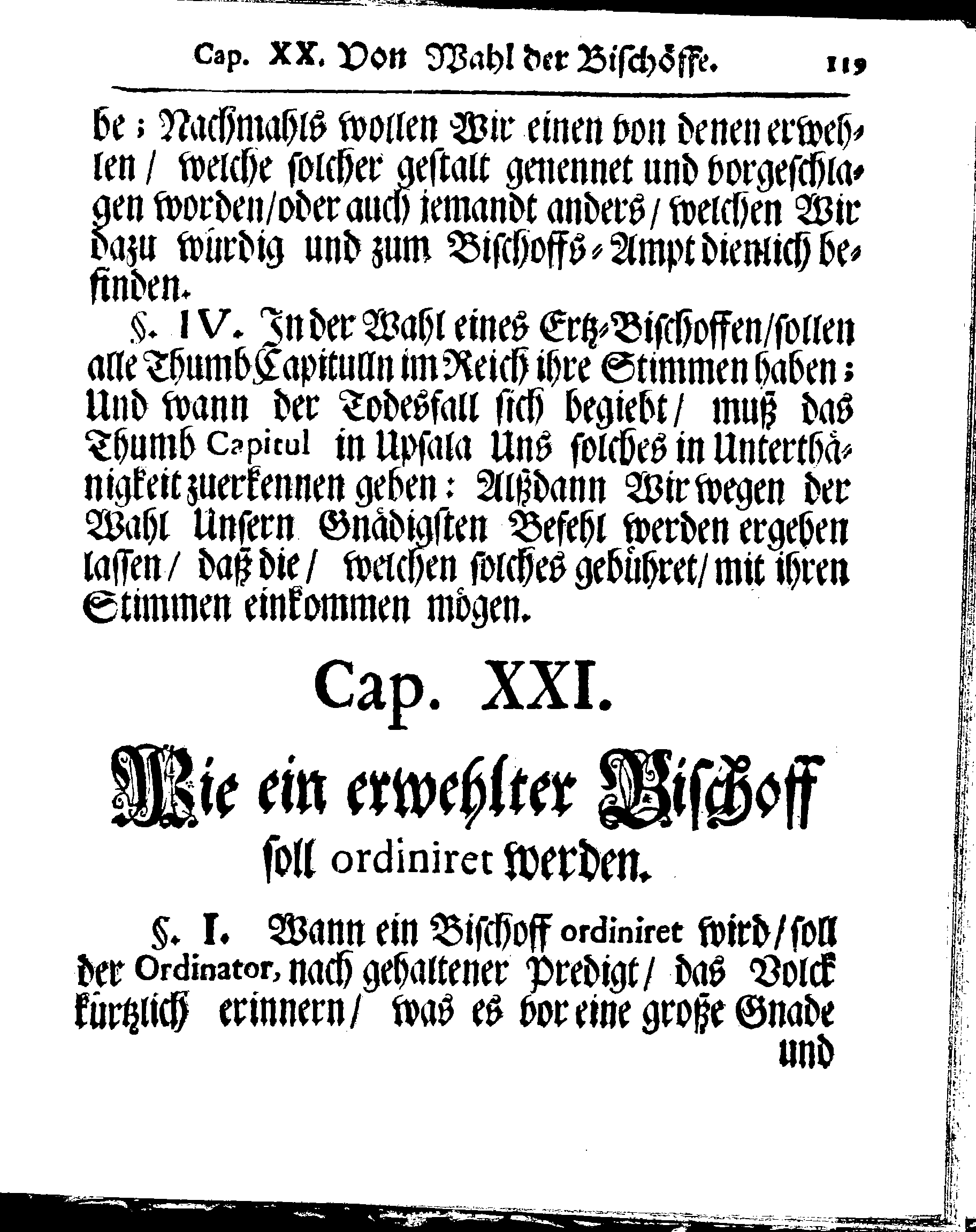 Kirchen-Gesetz und Ordnung, So der Großmächtigste König und Herr, Herr CARL, der Eilffte, Der Schweden, Gothen und Wenden König, [etc.] Im Jahr 1686 hat verfassen und Im Jahr 1687 im Druck außgehen und publiciren lassen. Mit denen dazu gehörigen Verordnungen.
