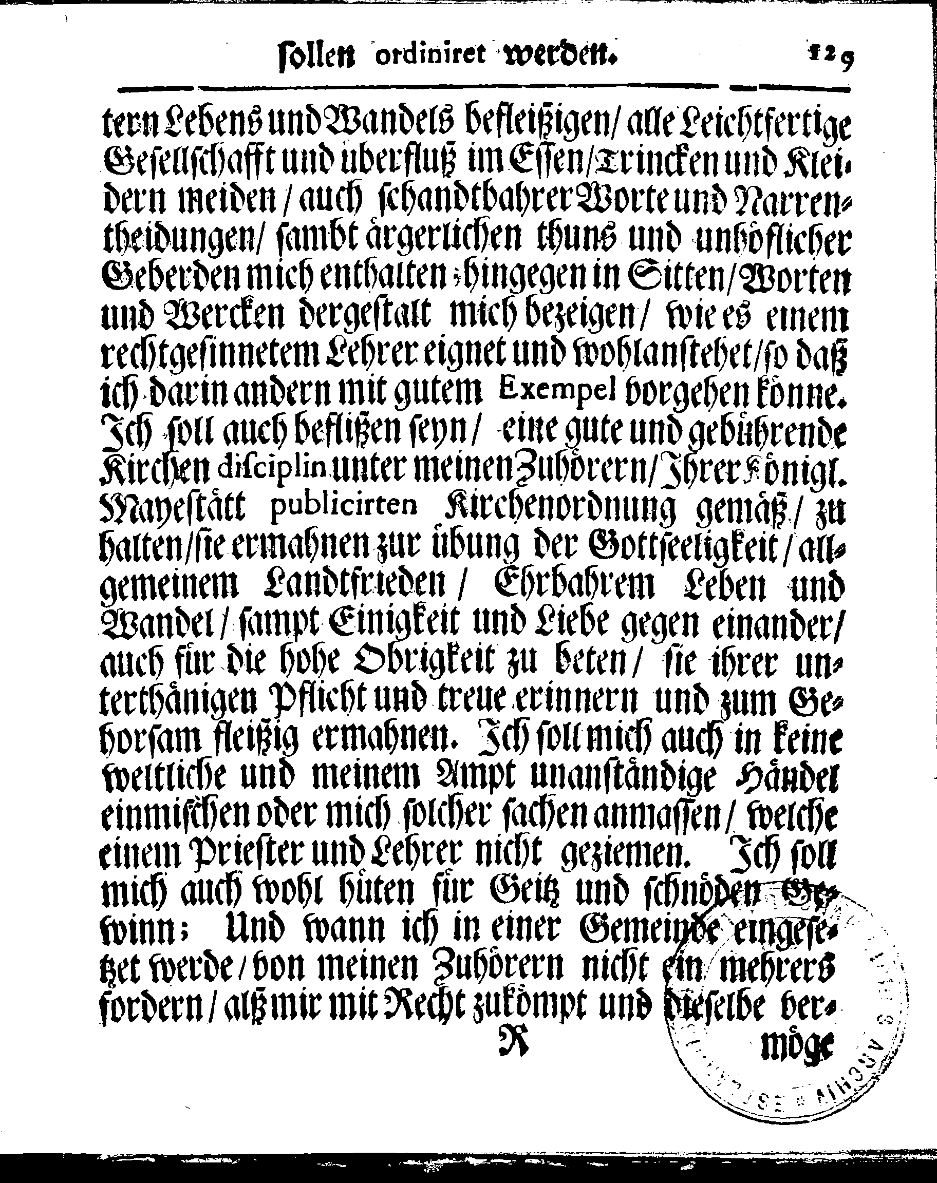 Kirchen-Gesetz und Ordnung, So der Großmächtigste König und Herr, Herr CARL, der Eilffte, Der Schweden, Gothen und Wenden König, [etc.] Im Jahr 1686 hat verfassen und Im Jahr 1687 im Druck außgehen und publiciren lassen. Mit denen dazu gehörigen Verordnungen.