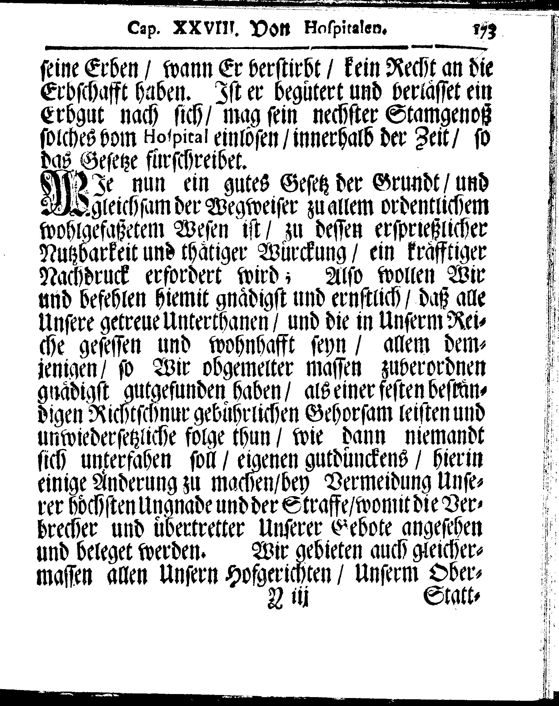 Kirchen-Gesetz und Ordnung, So der Großmächtigste König und Herr, Herr CARL, der Eilffte, Der Schweden, Gothen und Wenden König, [etc.] Im Jahr 1686 hat verfassen und Im Jahr 1687 im Druck außgehen und publiciren lassen. Mit denen dazu gehörigen Verordnungen.