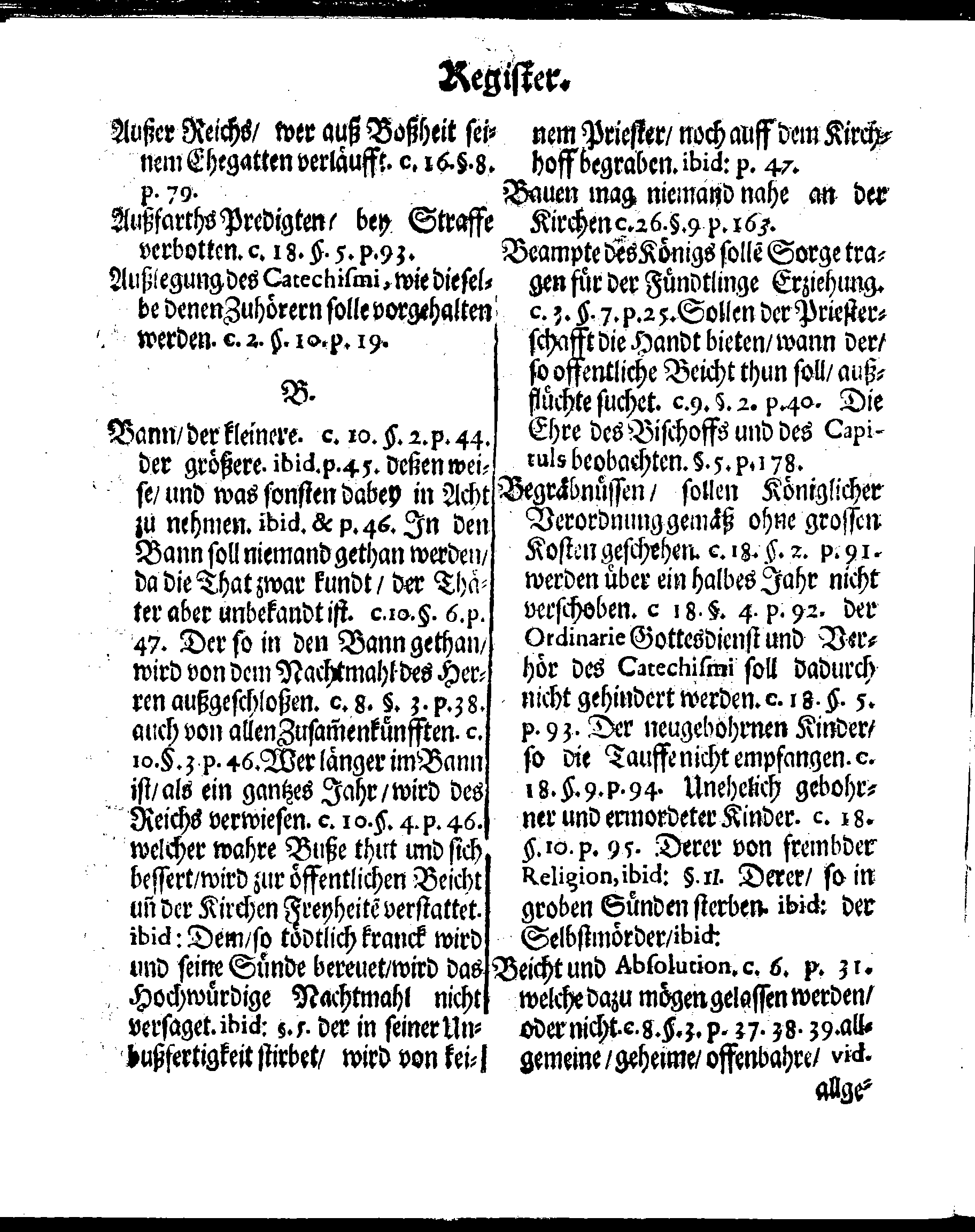 Kirchen-Gesetz und Ordnung, So der Großmächtigste König und Herr, Herr CARL, der Eilffte, Der Schweden, Gothen und Wenden König, [etc.] Im Jahr 1686 hat verfassen und Im Jahr 1687 im Druck außgehen und publiciren lassen. Mit denen dazu gehörigen Verordnungen.
