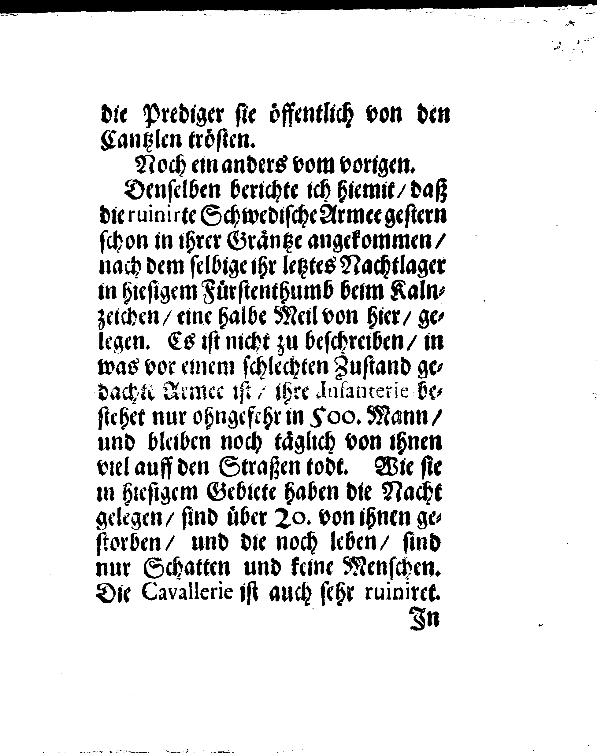 Mitau am 14. Februarii. Anno 1679.