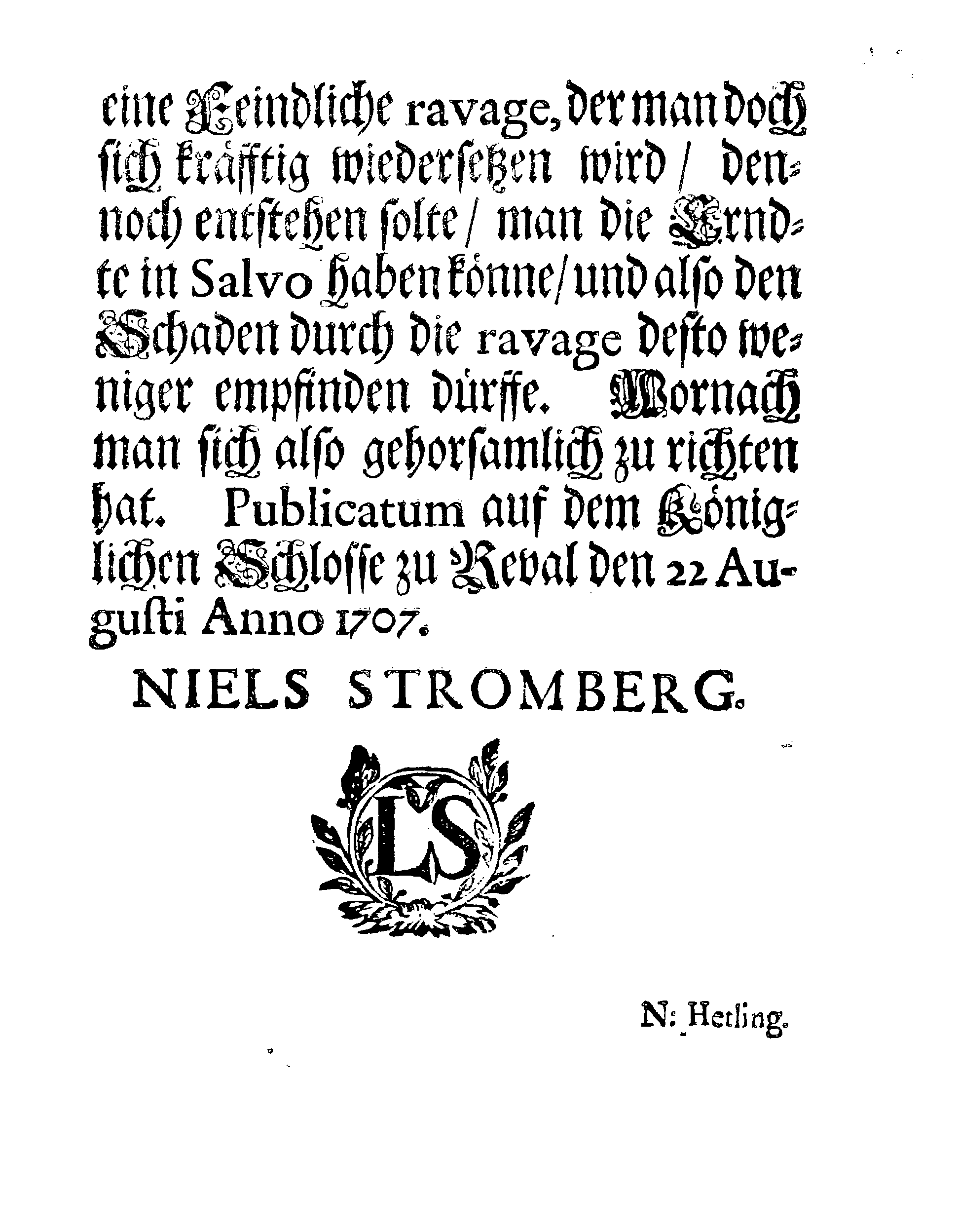 [Nils Strombergi korraldus]