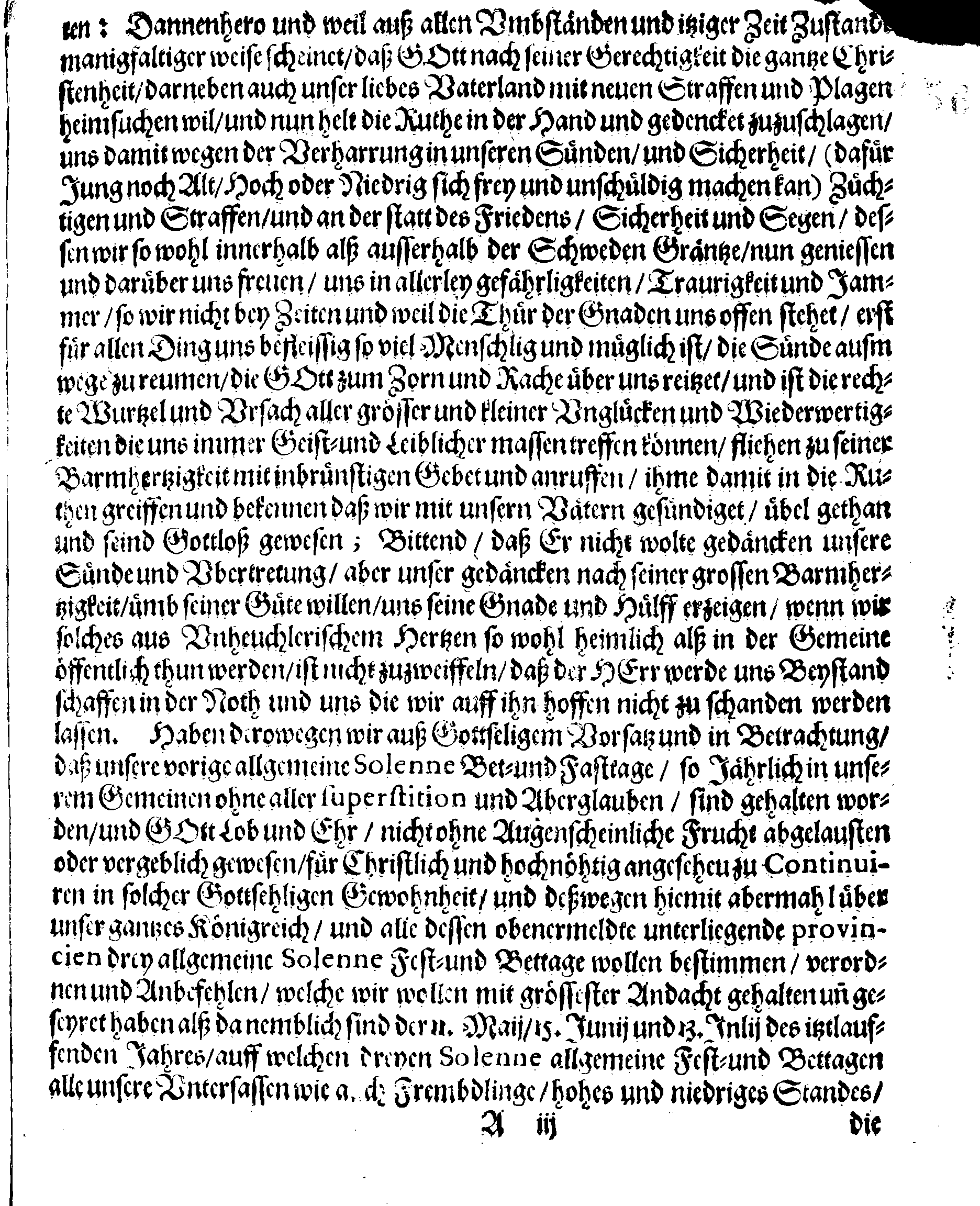 [Kuningas Karl X Gustavi korraldus]