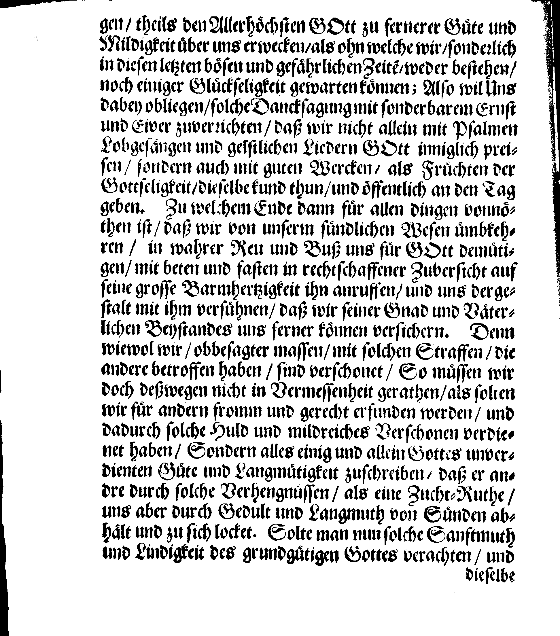 Königl. Majest. PLACAT, Wegen der drey Allgemeinen Solennen Danck-Fast- und Bettagen, so in gegenwertigem Jahr durch gantz Schweden und dessen unterliegenden Provincien, sampt dem Groß-Fürstenthumb Finland, wie auch Ehst-Lief- und Ingermanland sollen gehalten und gefeyret werden