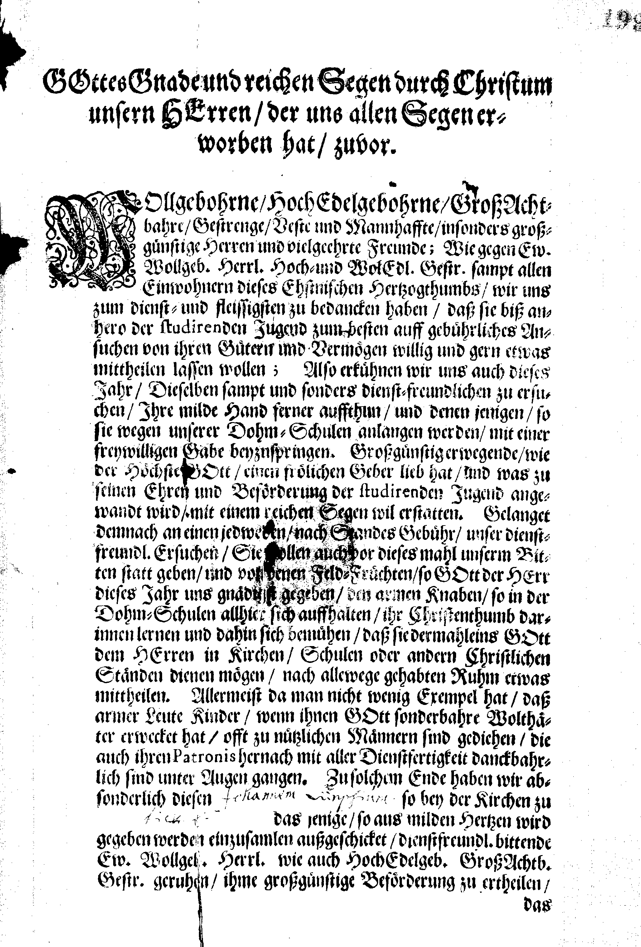 [Eestimaa konsistooriumi poolt välja antud tõend]