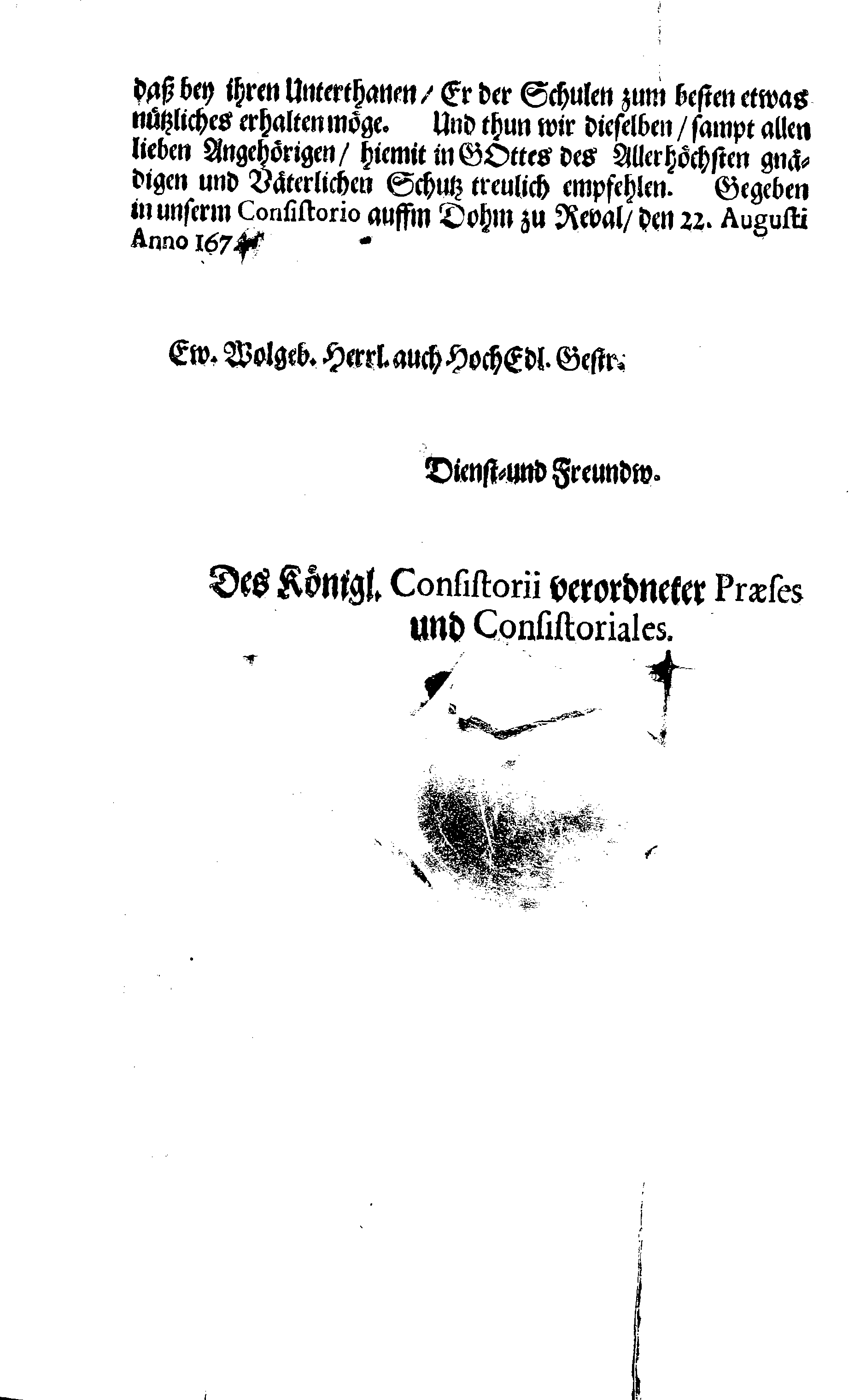 [Eestimaa konsistooriumi poolt välja antud tõend]