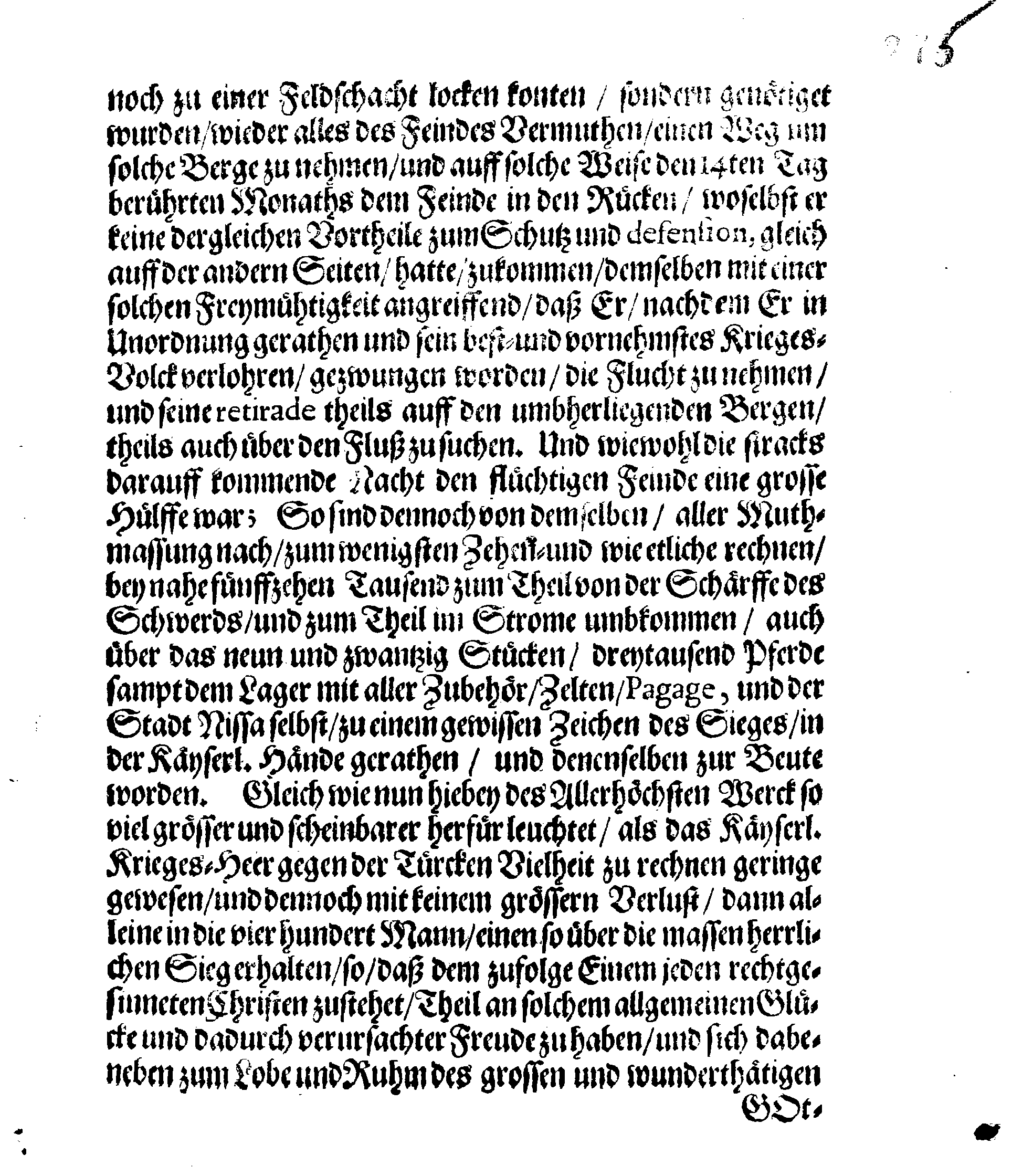 Dancksagung für Die von denen Käyserlichen wieder den Erbfeind den Türcken den 30. Augusti und 14.Septembris dieses 1689sten Jahres erhaltene Siege. Welche in denen Versamblungen des gantzen Königreichs Schweden und Revall den 1. Decembris des vorerwehnten Jahres