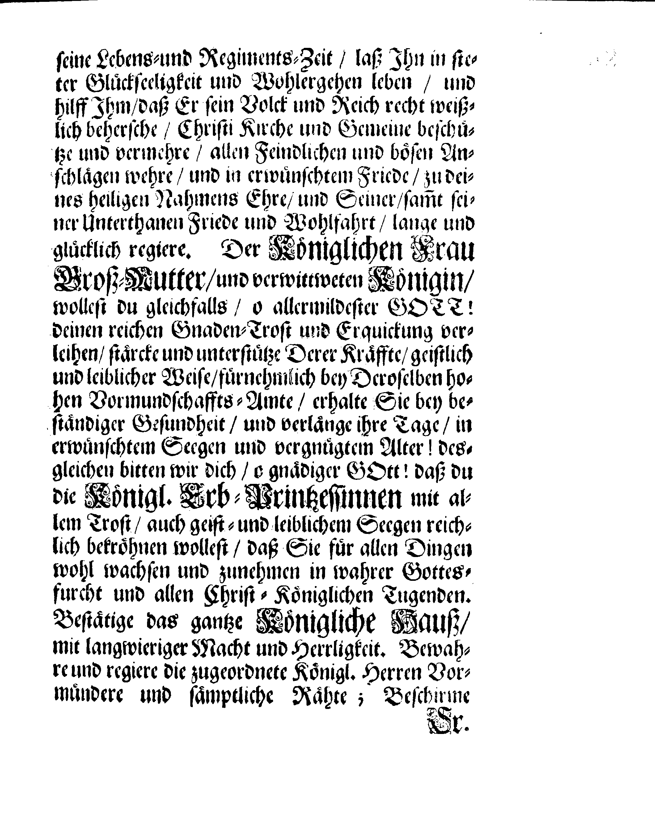 Allgemeines GEBETH nach den Predigten und Beth-Stunden in den Versamlungen zu gebrauchen