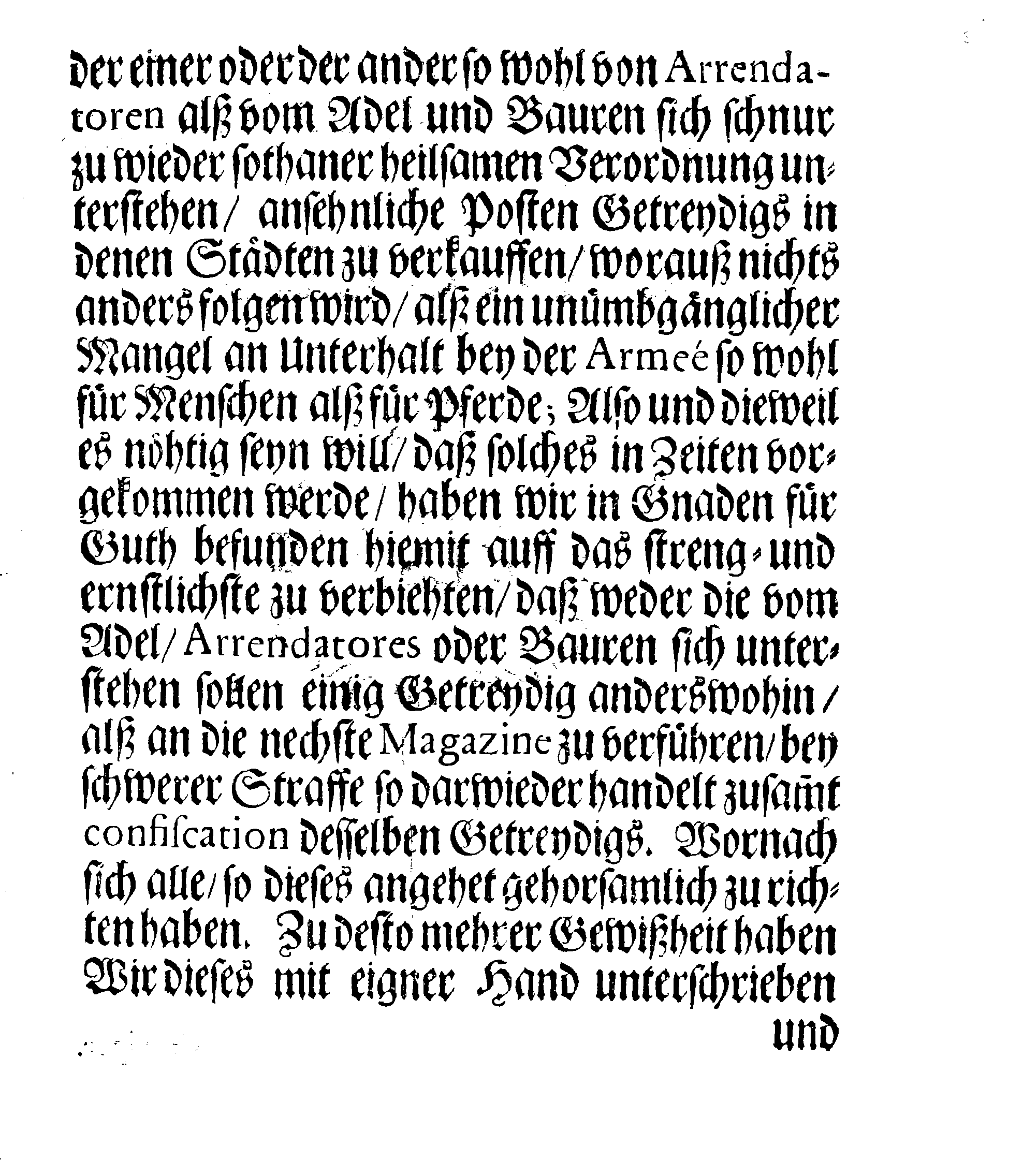 [Kuningas Karl XII korraldus]