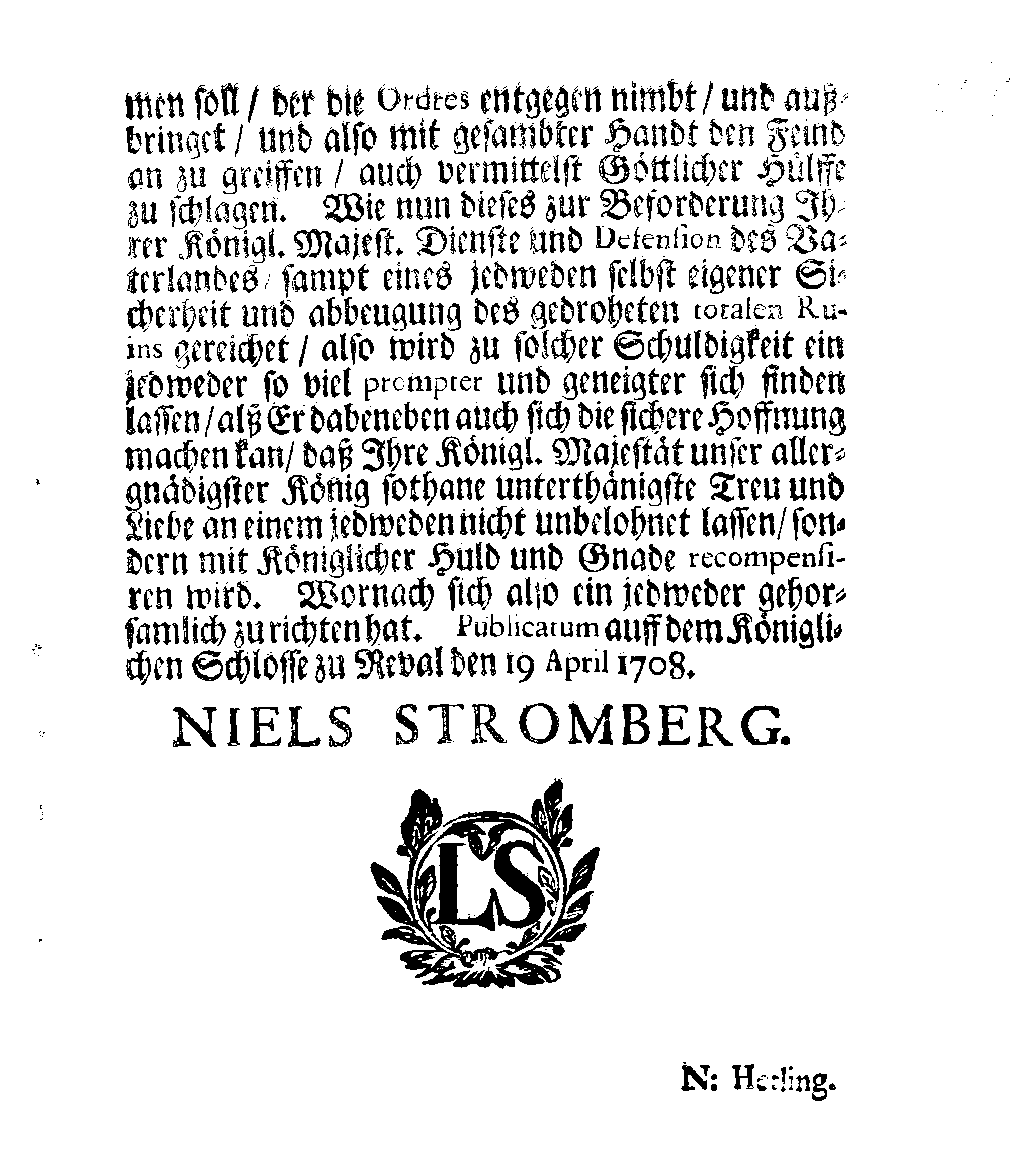 [Nils Strombergi korraldus]