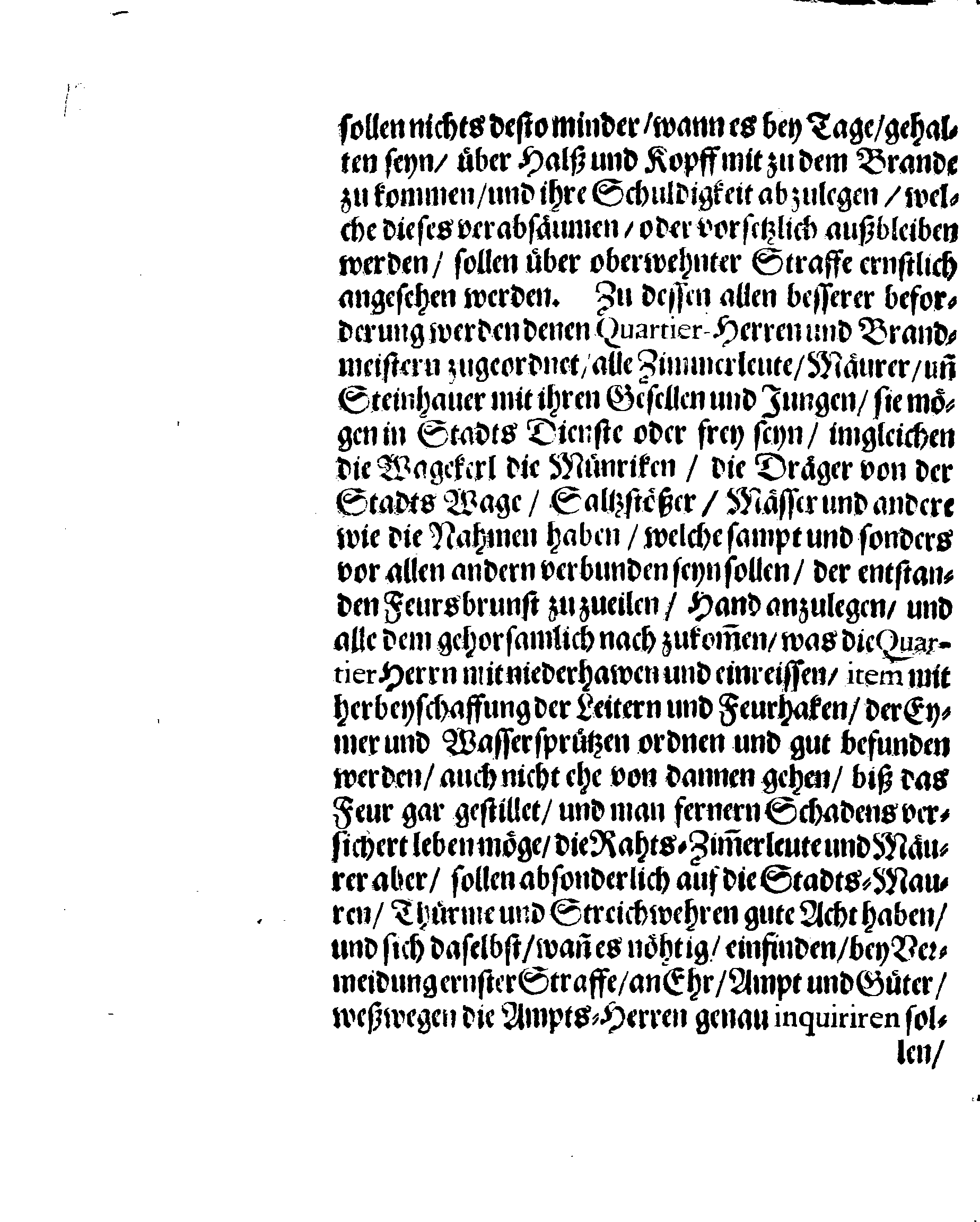 Der Königlichen Stadt REVAL Feur-Ordnung