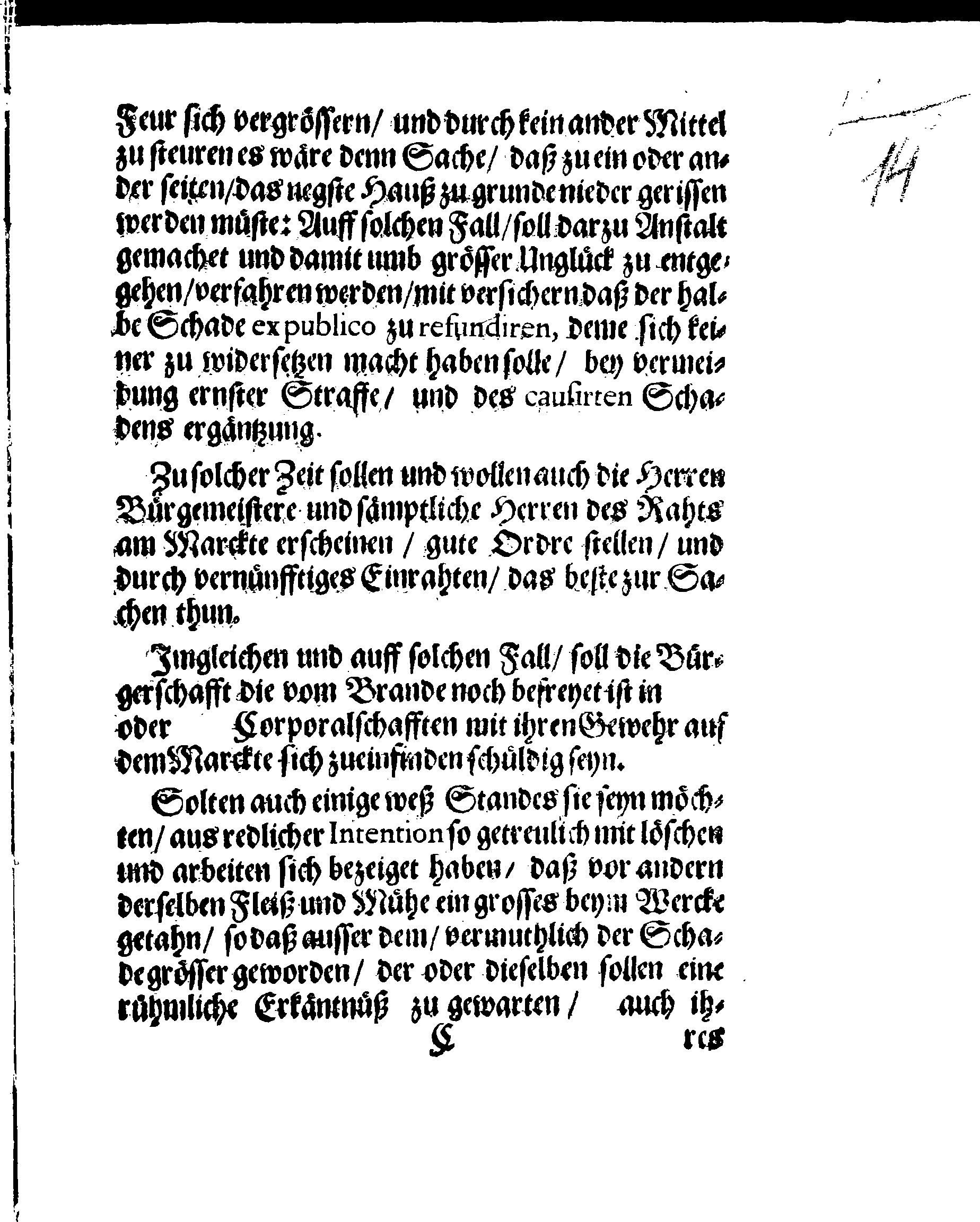 Der Königlichen Stadt REVAL Feur-Ordnung