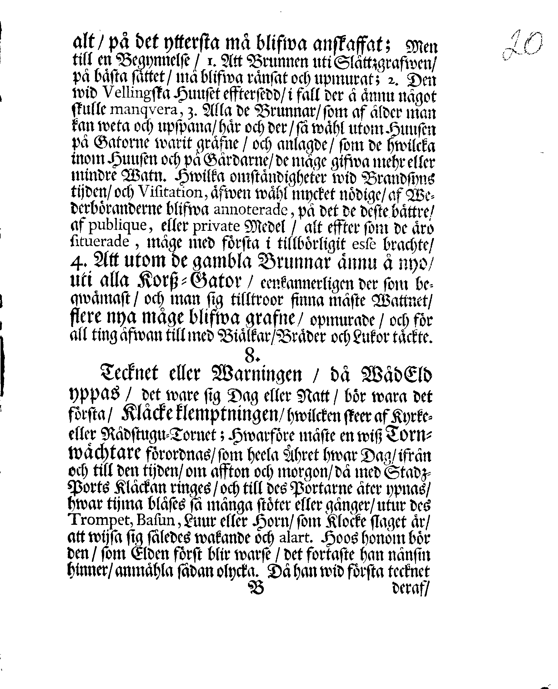 NARVENS Stads Brand-Ordning, Hwar effter Den Edle och Låfl. MAGISTRATEN, med flere, som det angår, wid sådant tillfälle sig hafva att regulera och rätta