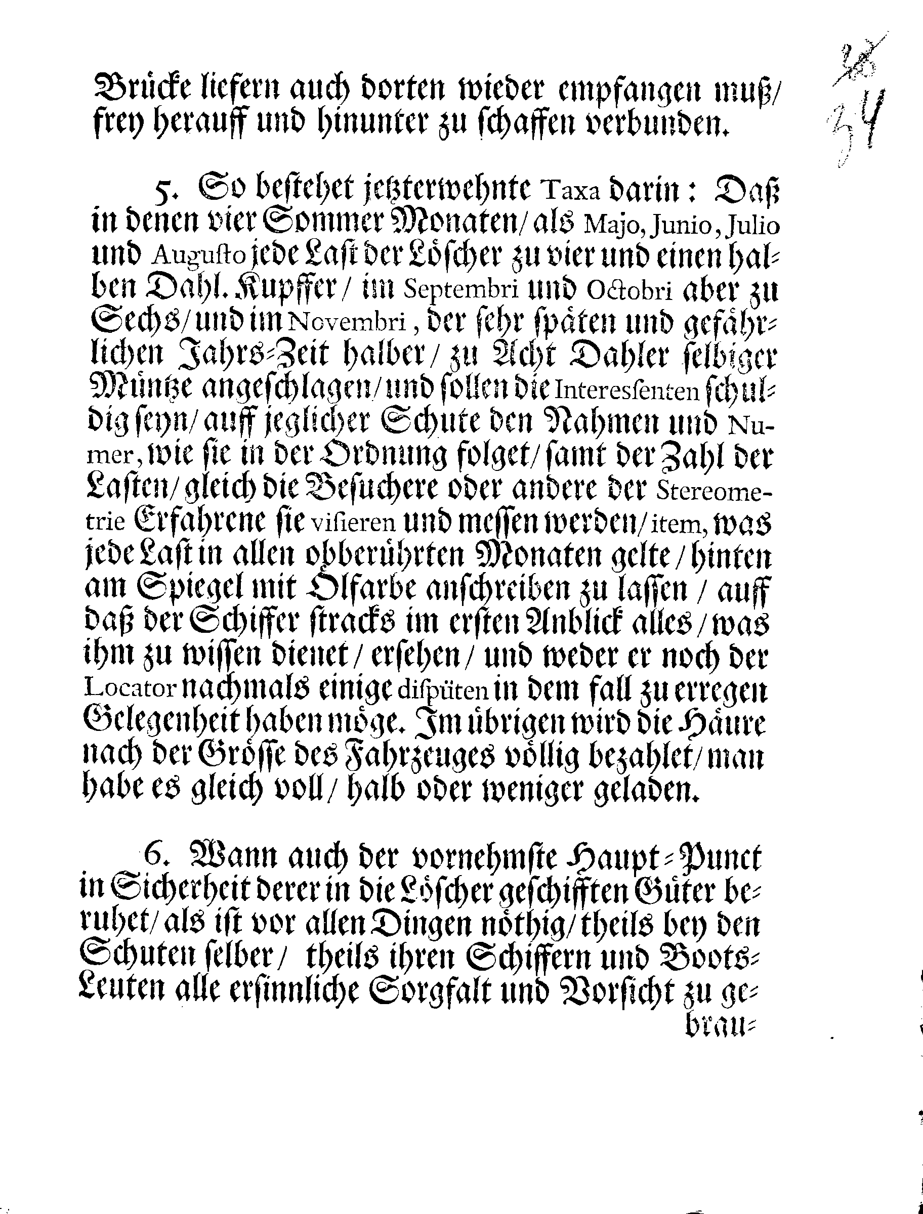 Der Königlichen Stadt NARVA Löscher-Ordnung, Welche Mit Ir. HochWolgebohrnen Excellentz des Herrn Baronen, Feld-Marschalls und Gouverneuren, Herrn Otto Wilhelm von Fersens Hochgeneigter Approbation auffgerichtet