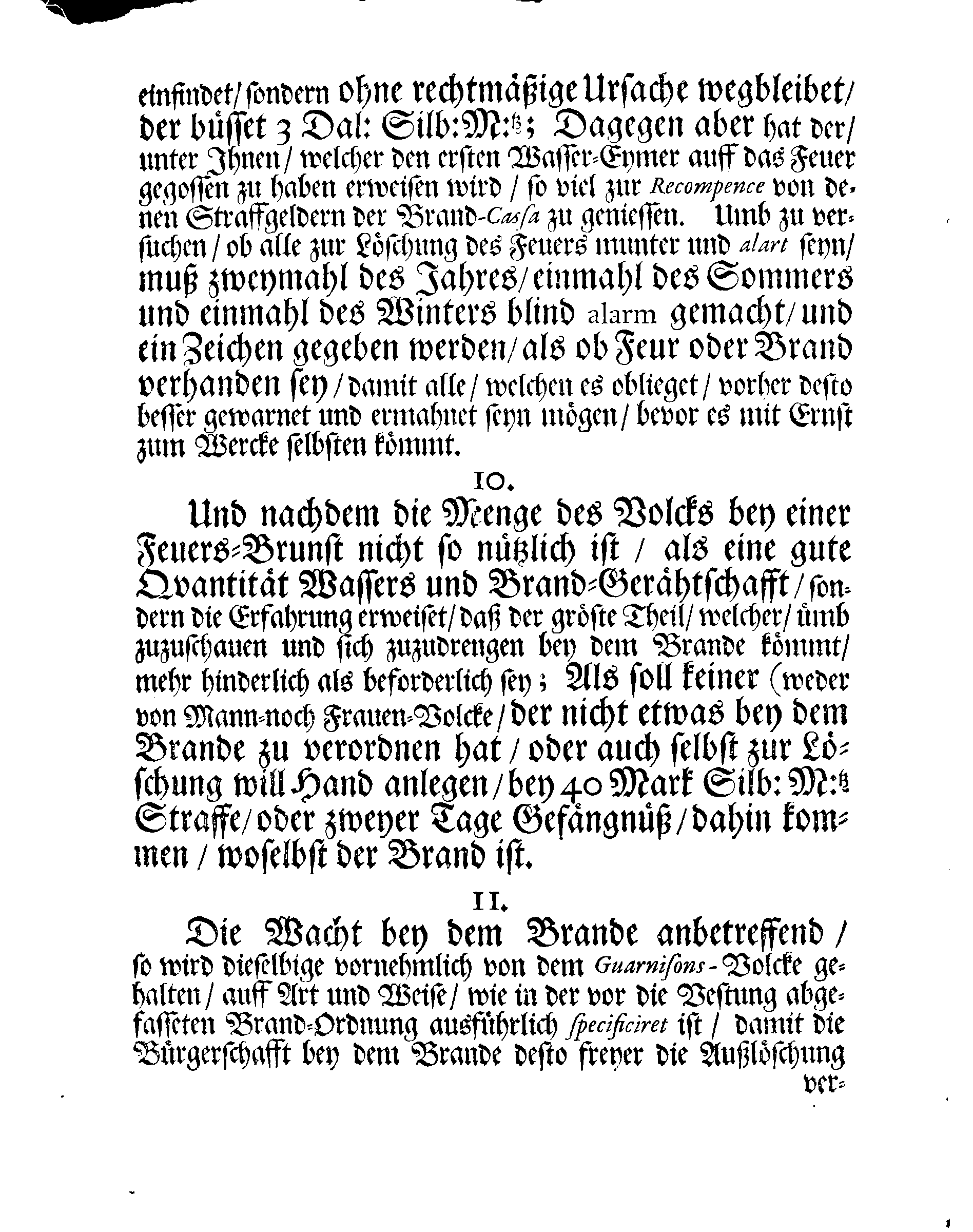 Der Stadt NARVA Brand-Ordnung, Nach welcher sich E:Edler und Löbl: MAGISTRAT hieselbst, wie auch andere mehr, welchen dieses angehet, bey solcher Begebenheit zu reguliren und zu richten haben