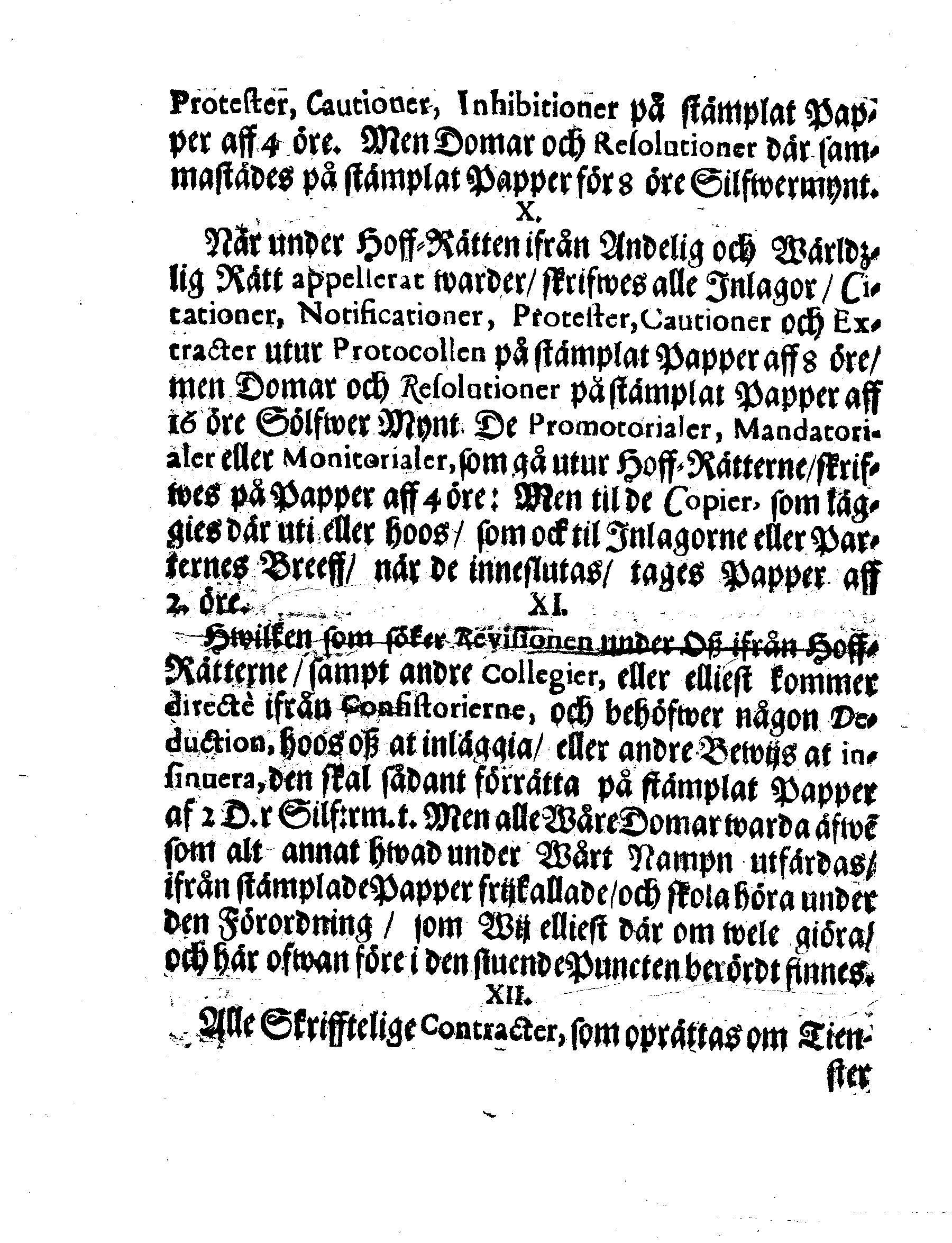 Kongl. May:tz Stadga och Förordning, Angående CHARTA SIGILLATA, Eller Stämplat Papper,