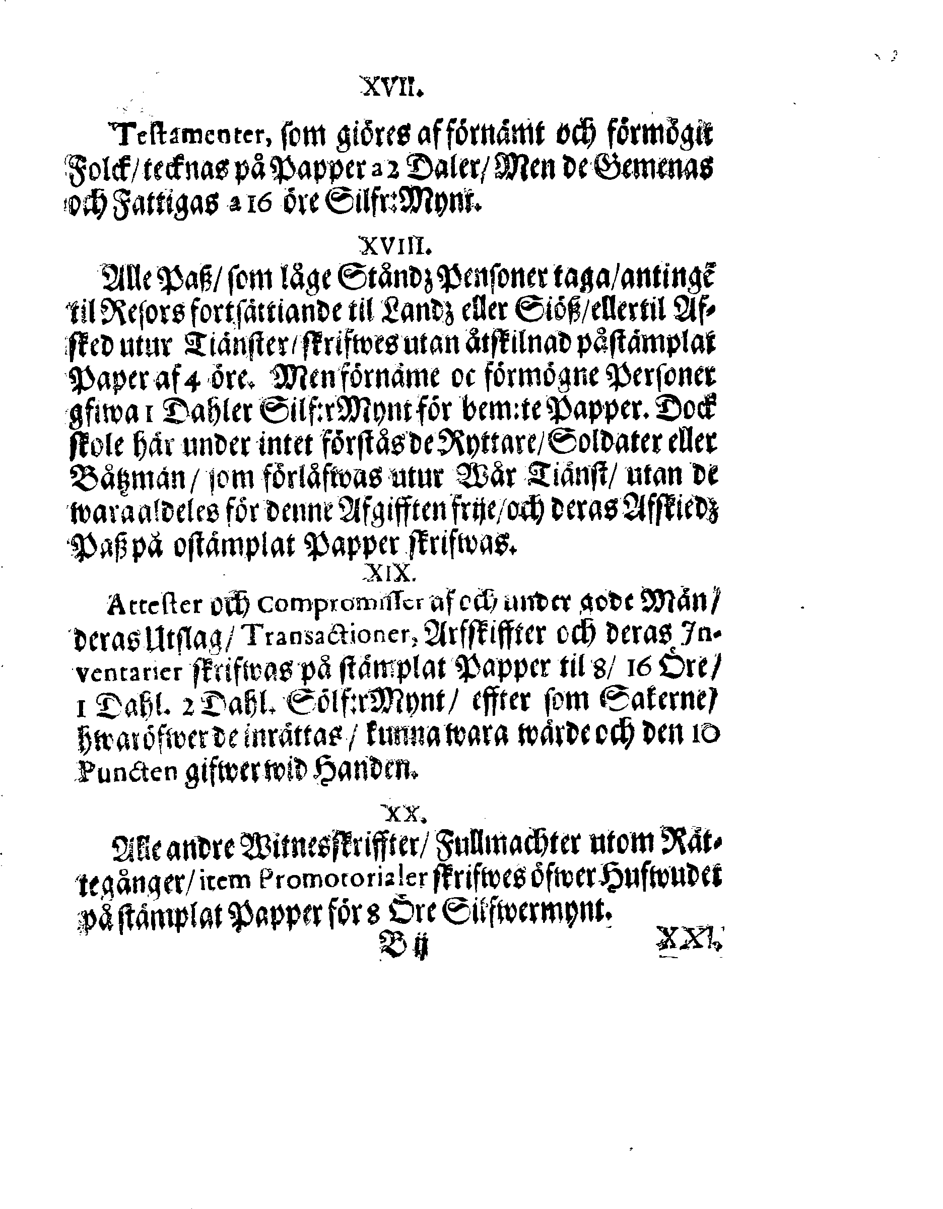 Kongl. May:tz Stadga och Förordning, Angående CHARTA SIGILLATA, Eller Stämplat Papper,