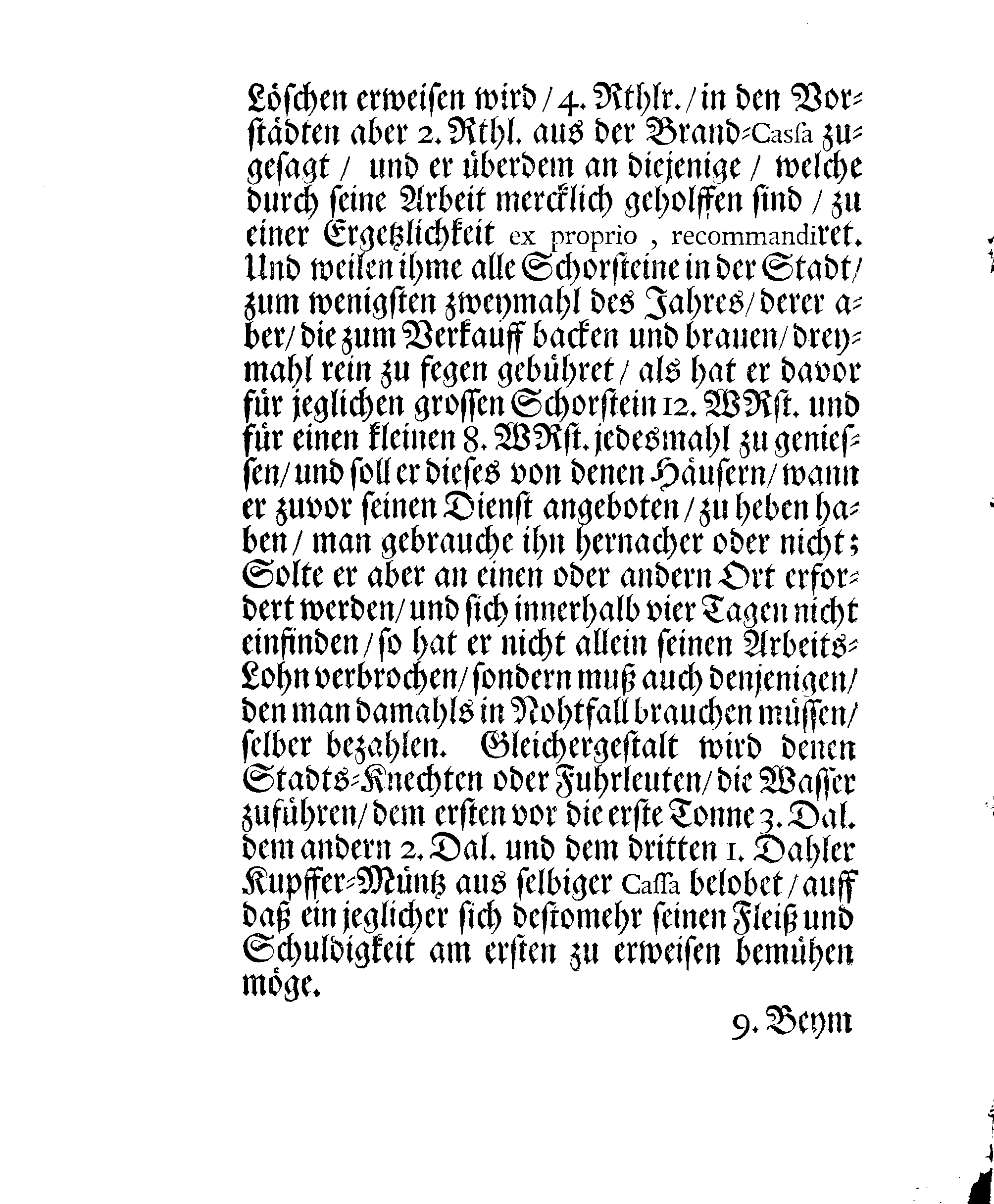 Der Königlichen Stadt NARVA Brand-Ordnung, Welche Mit Ir. HochWolgebohrnen Excell:tz des Herrn Baronen, Feld-Marschalls und Gouverneuren Hn. Otto Wilhelm von Fersens hochgeneigter Approbation erneuret