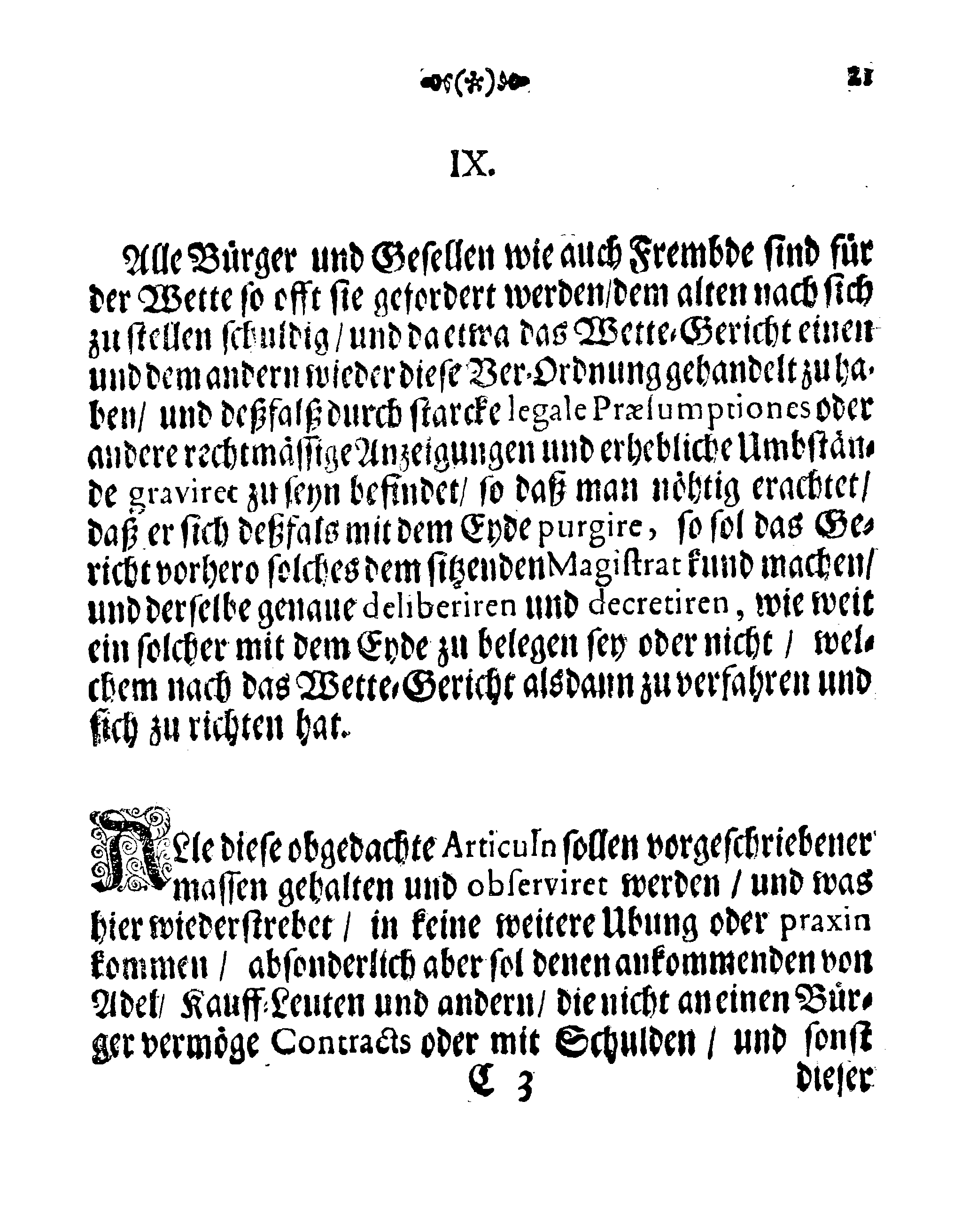 Ihrer Königl. Majest. Neu vermehrte und confirmirte Wette-Ordnung Dero Stadt Riga