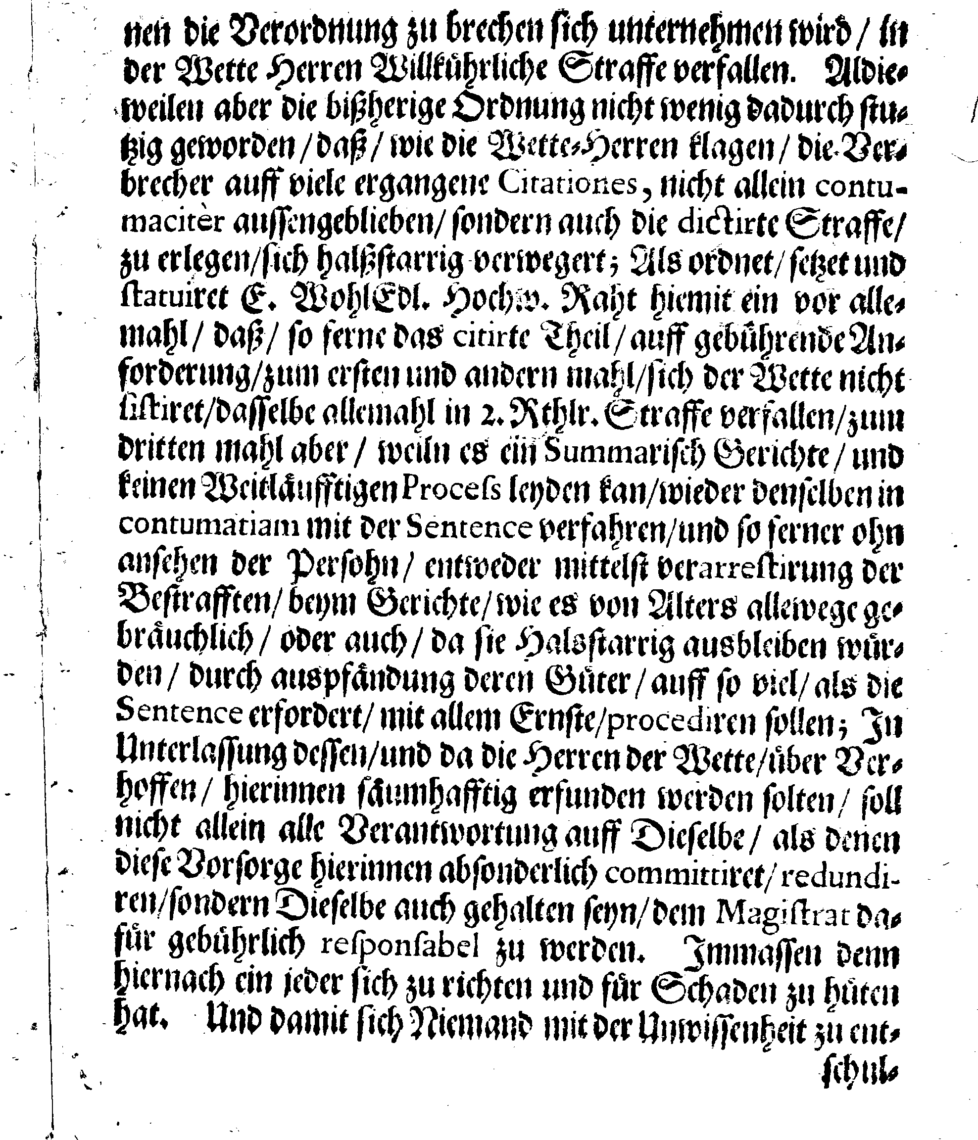 Eines WohlEdlen und Hochweisen Rahts der Königl. Stadt REVAL, Generale Kleider-Ordnung, Wie Dieselbe Anno 1691, mit allgemeiner Bürgerschafft Beliebung abgefasset und publiciret worden