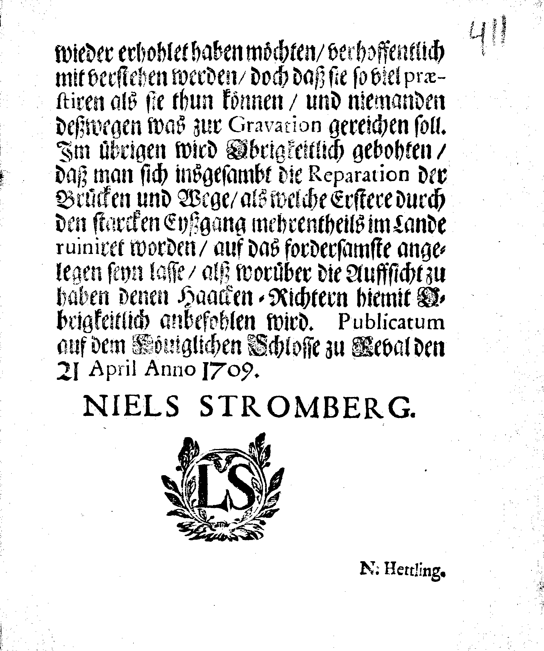 [Nils Strombergi korraldus]