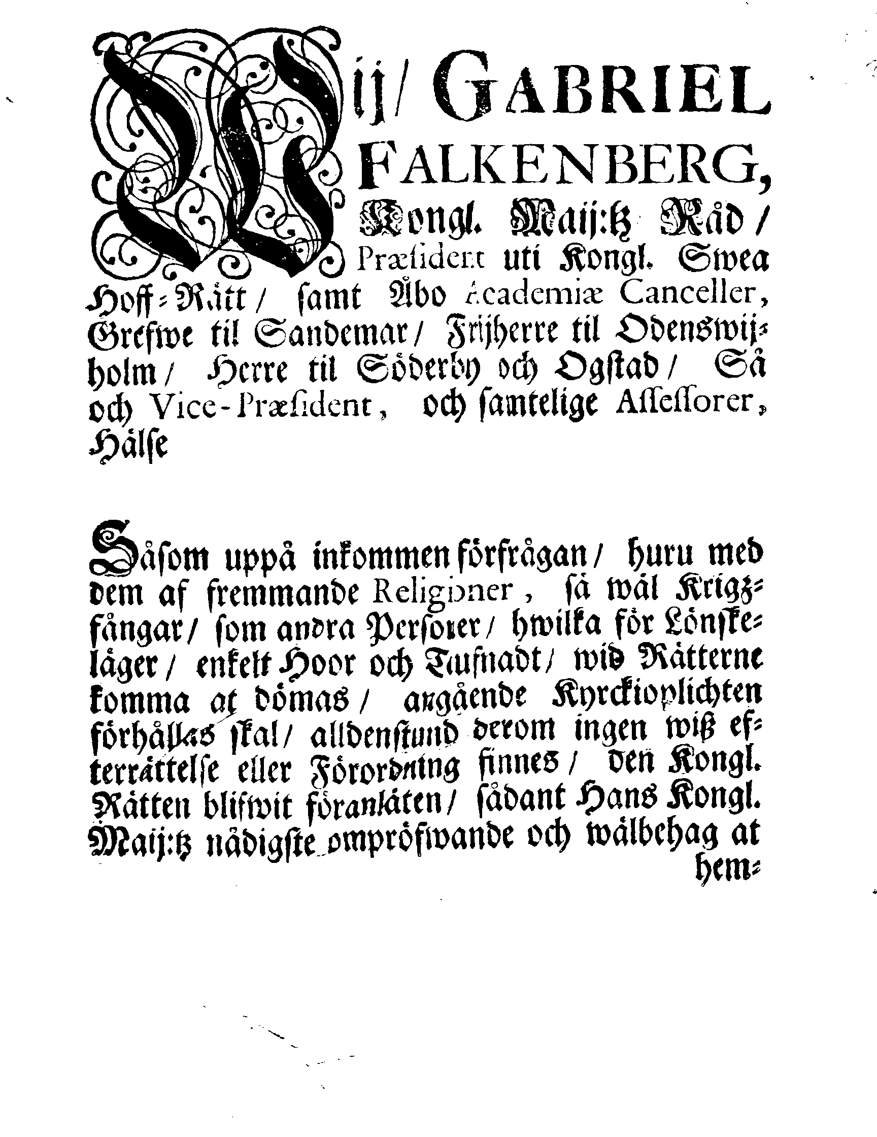 [Svea õuekohtu korraldus]