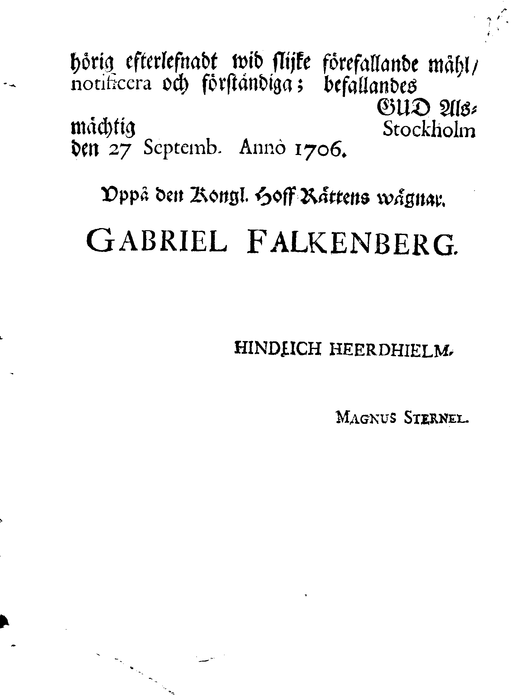 [Svea õuekohtu korraldus]