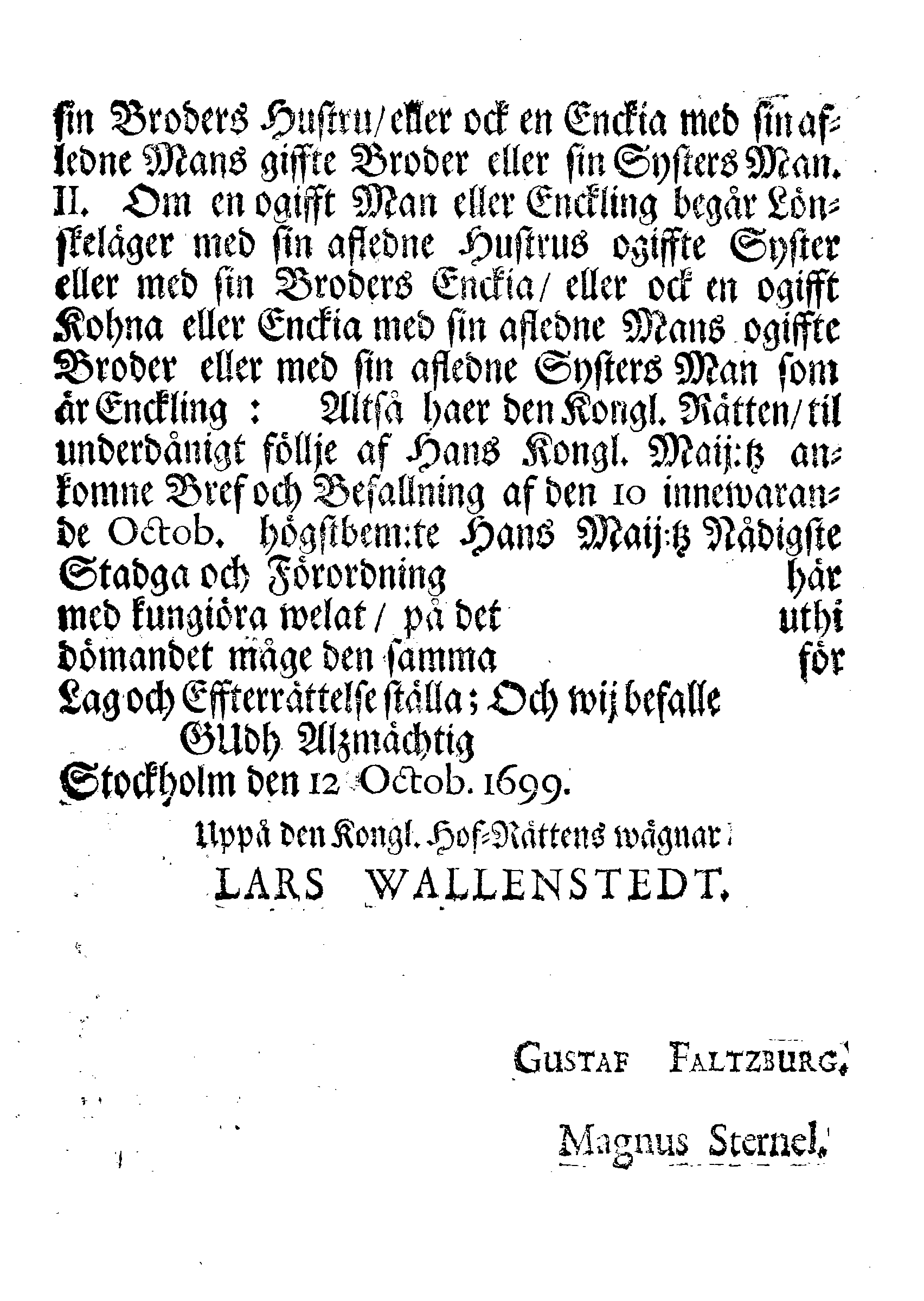 [Svea õuekohtu korraldus]