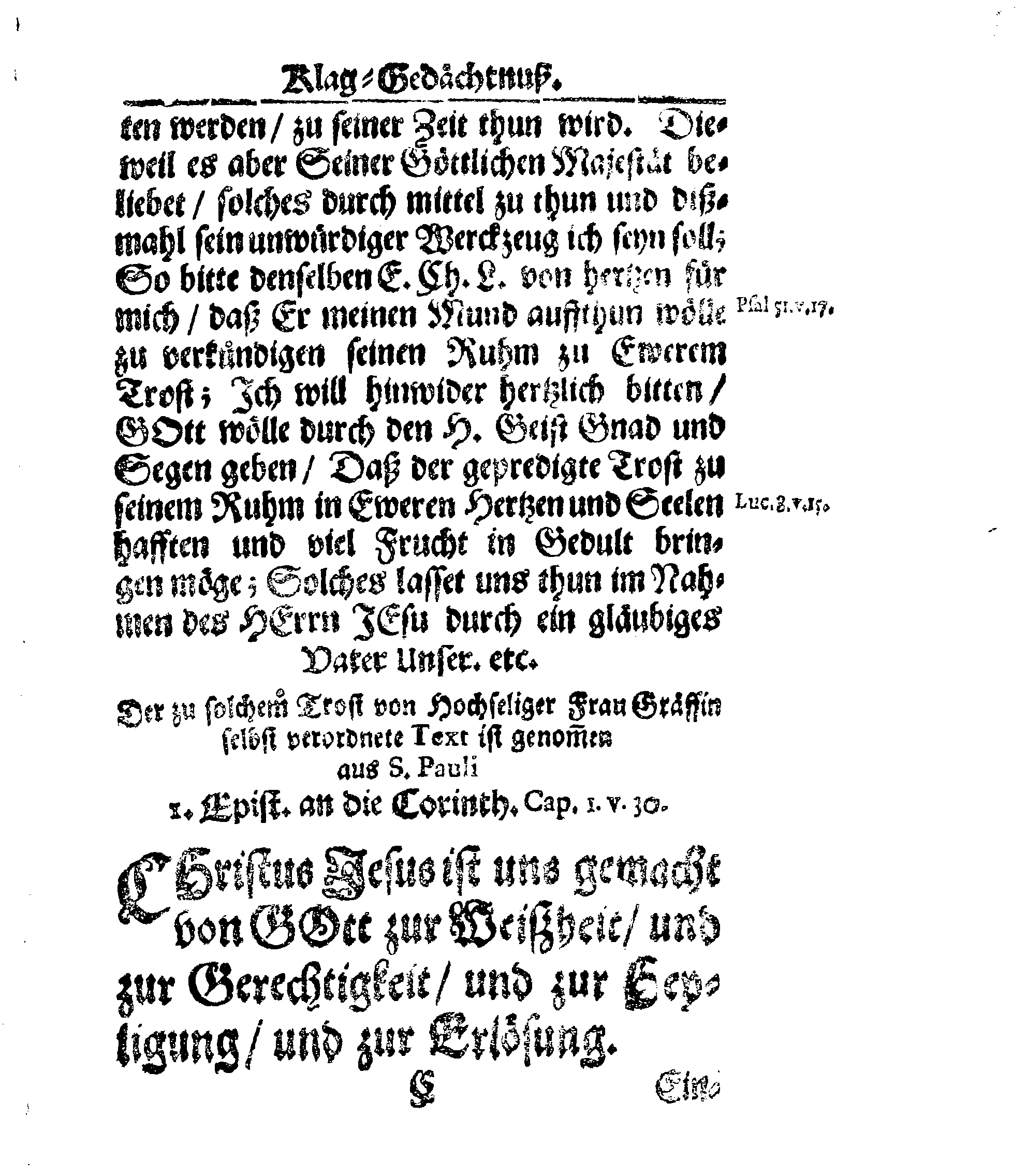 Christ-Gebürliche Klag-Trost- und Ehren-Gedächtniß Der Weyland Hochgebohrnen Gräffin und Frauen, Frauen ANNAE MARGARETHAE WRANGELIN, Gebohren von Haugwitz, Des Höchstgebohren Graffen und Herrn, Herrn CARL-GUSTAV-WRANGELS, … Frau Gemahlin.