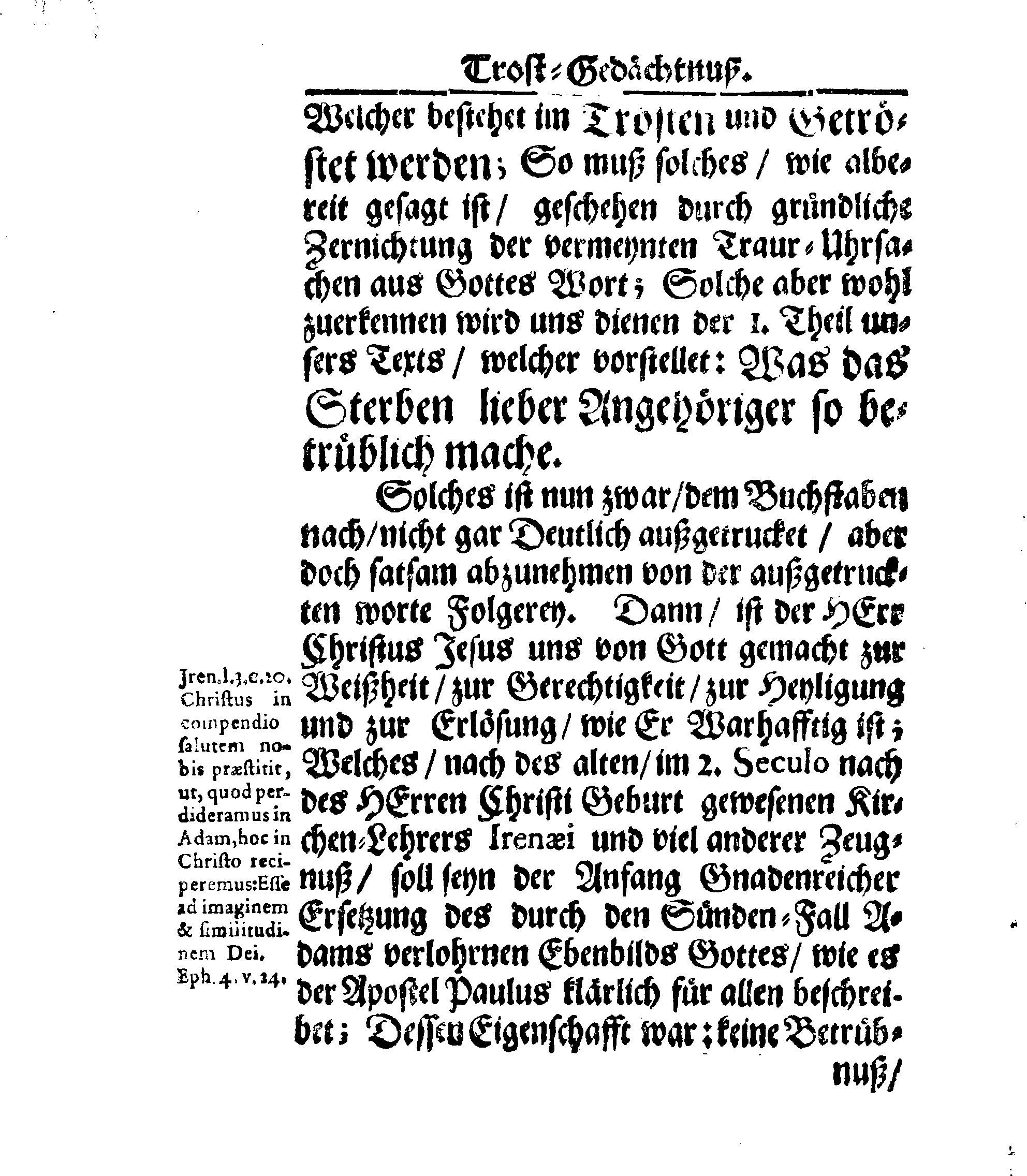 Christ-Gebürliche Klag-Trost- und Ehren-Gedächtniß Der Weyland Hochgebohrnen Gräffin und Frauen, Frauen ANNAE MARGARETHAE WRANGELIN, Gebohren von Haugwitz, Des Höchstgebohren Graffen und Herrn, Herrn CARL-GUSTAV-WRANGELS, … Frau Gemahlin.