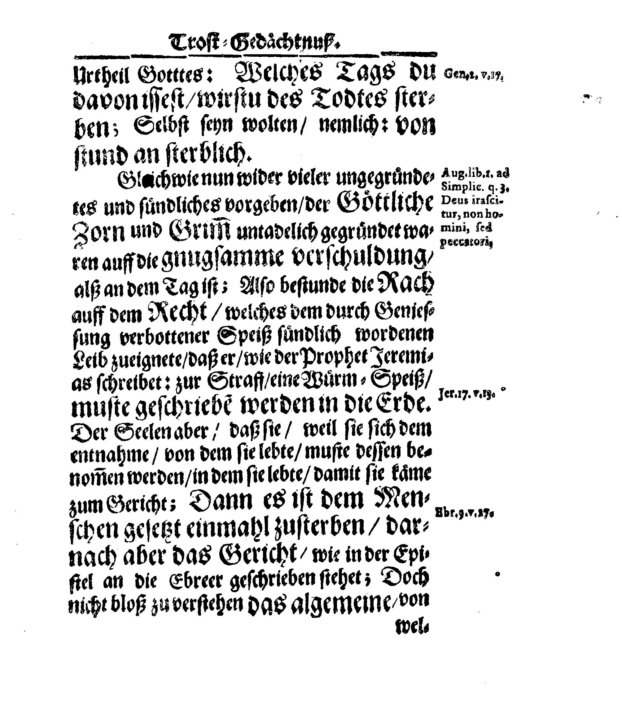 Christ-Gebürliche Klag-Trost- und Ehren-Gedächtniß Der Weyland Hochgebohrnen Gräffin und Frauen, Frauen ANNAE MARGARETHAE WRANGELIN, Gebohren von Haugwitz, Des Höchstgebohren Graffen und Herrn, Herrn CARL-GUSTAV-WRANGELS, … Frau Gemahlin.