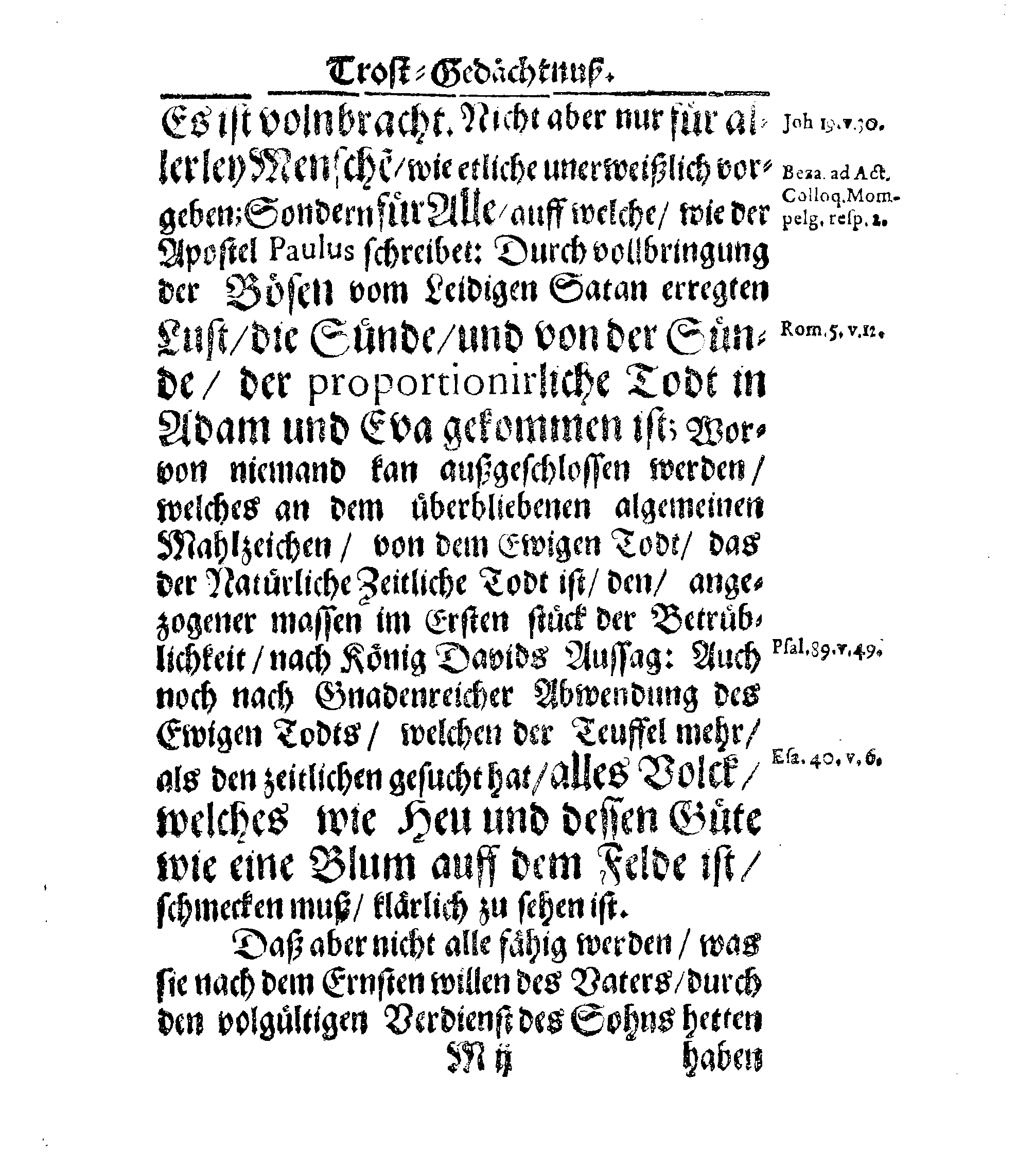 Christ-Gebürliche Klag-Trost- und Ehren-Gedächtniß Der Weyland Hochgebohrnen Gräffin und Frauen, Frauen ANNAE MARGARETHAE WRANGELIN, Gebohren von Haugwitz, Des Höchstgebohren Graffen und Herrn, Herrn CARL-GUSTAV-WRANGELS, … Frau Gemahlin.