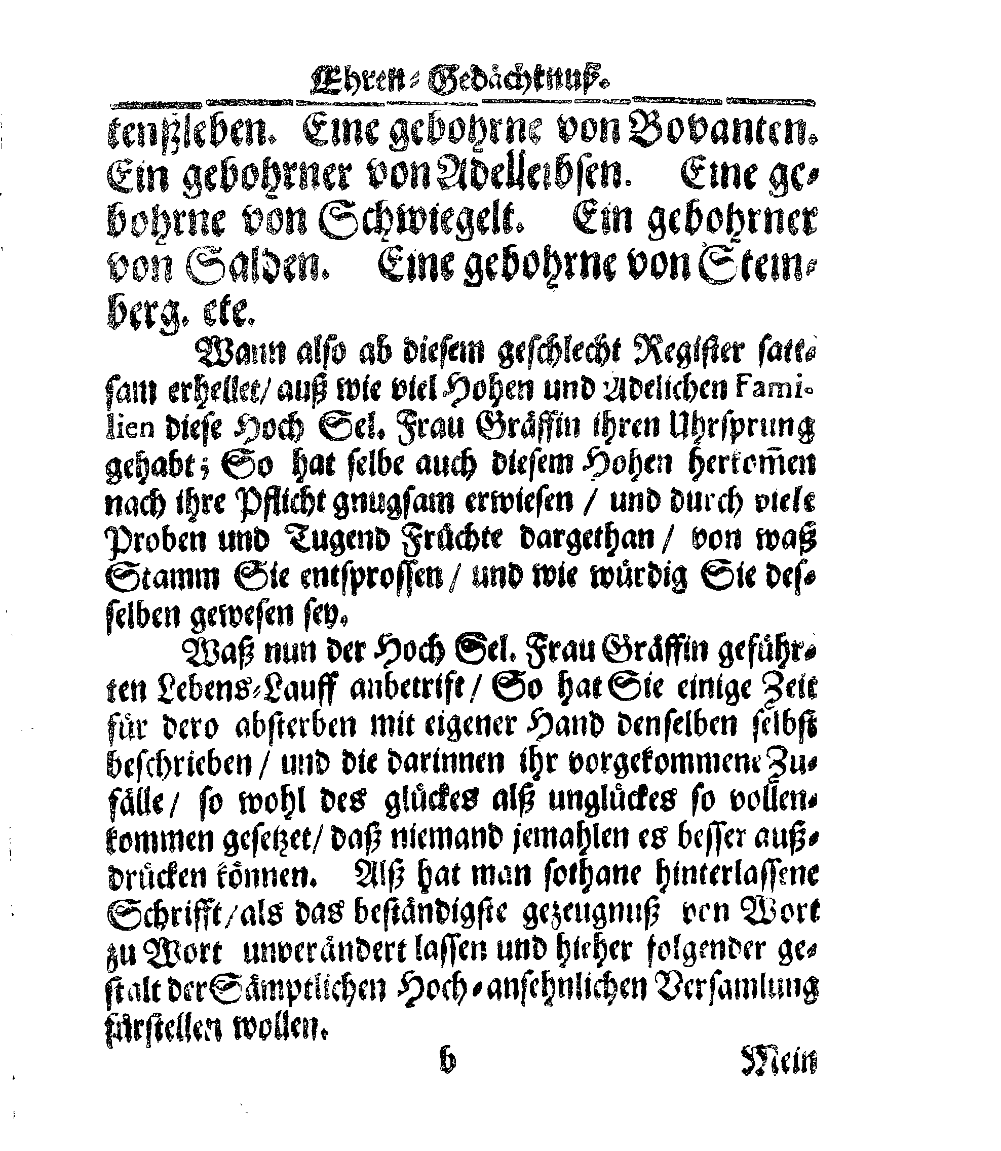 Christ-Gebürliche Klag-Trost- und Ehren-Gedächtniß Der Weyland Hochgebohrnen Gräffin und Frauen, Frauen ANNAE MARGARETHAE WRANGELIN, Gebohren von Haugwitz, Des Höchstgebohren Graffen und Herrn, Herrn CARL-GUSTAV-WRANGELS, … Frau Gemahlin.