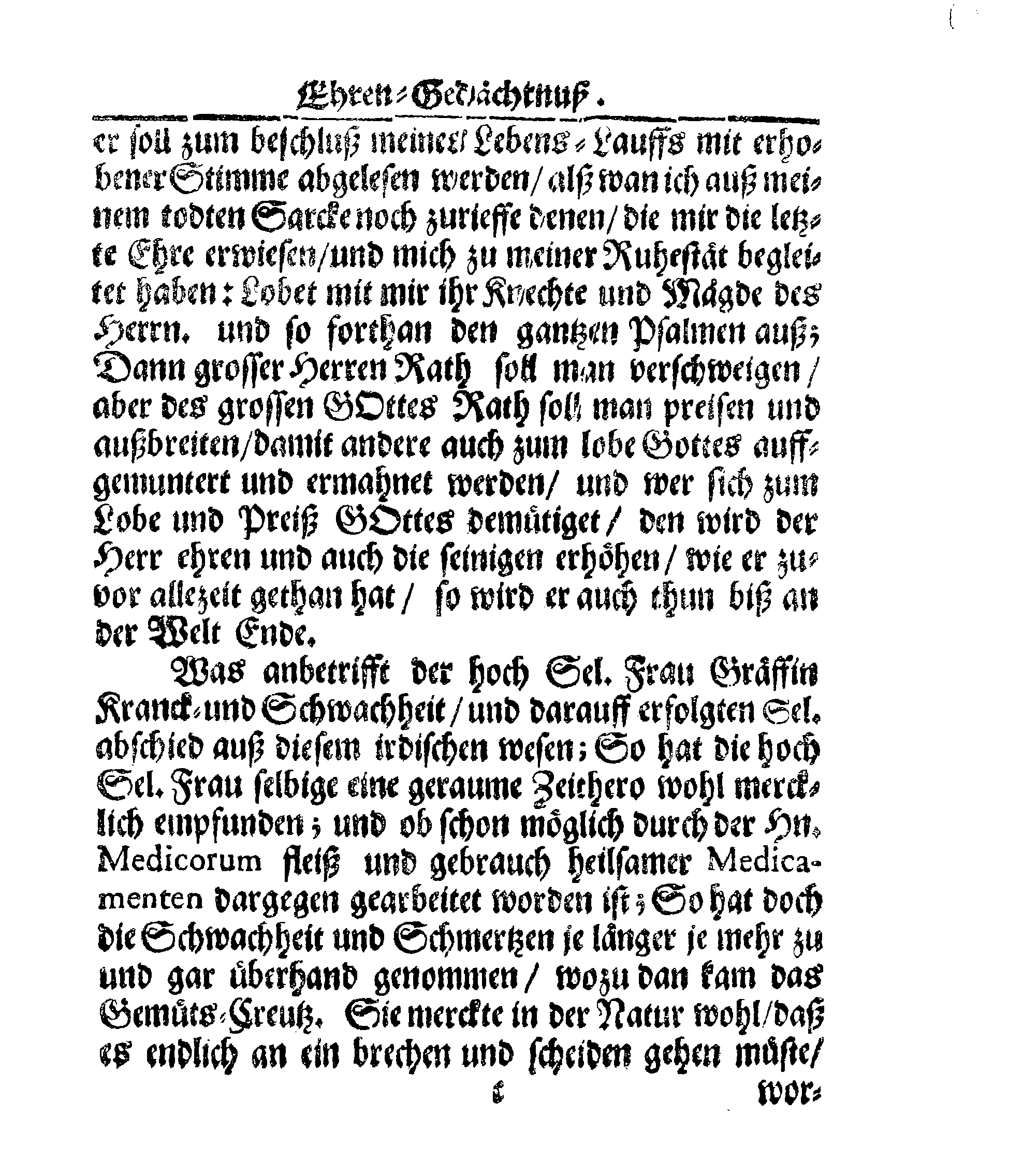 Christ-Gebürliche Klag-Trost- und Ehren-Gedächtniß Der Weyland Hochgebohrnen Gräffin und Frauen, Frauen ANNAE MARGARETHAE WRANGELIN, Gebohren von Haugwitz, Des Höchstgebohren Graffen und Herrn, Herrn CARL-GUSTAV-WRANGELS, … Frau Gemahlin.