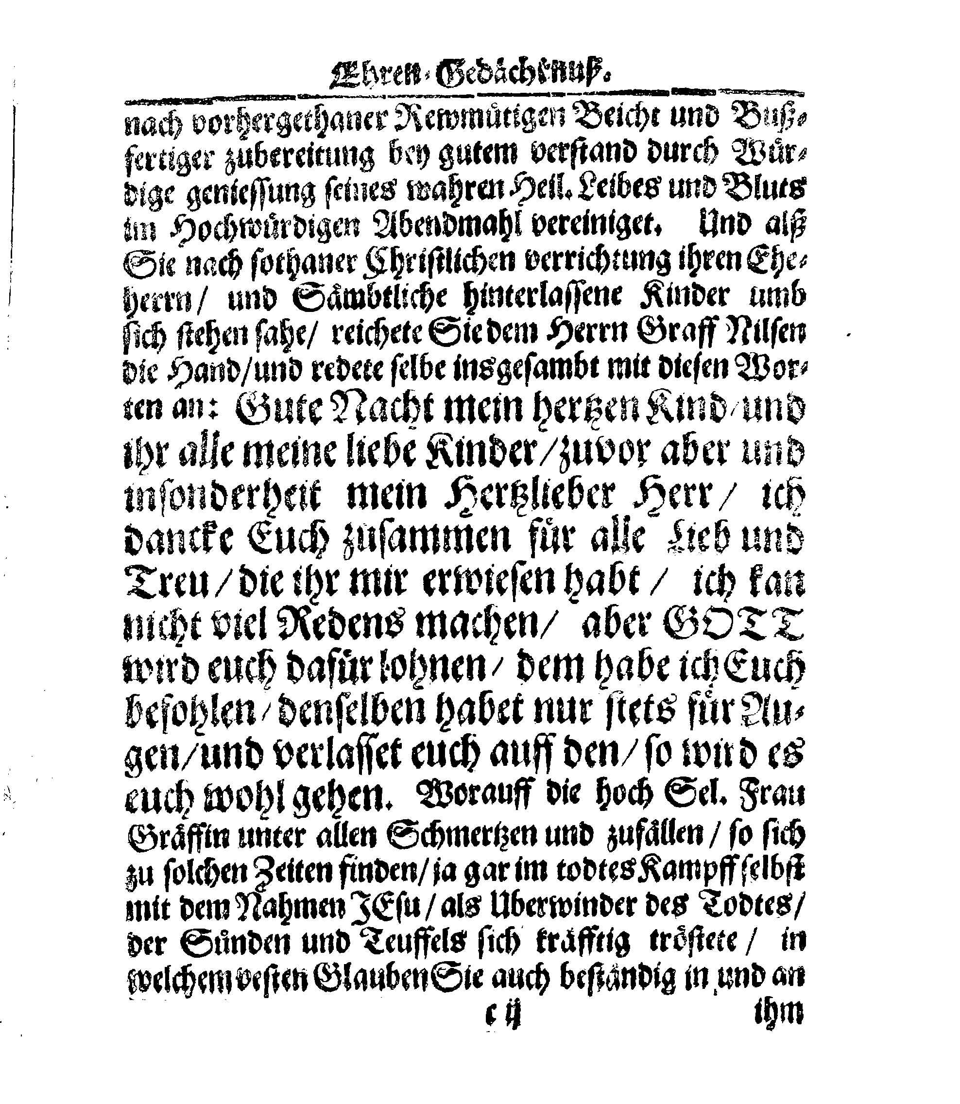 Christ-Gebürliche Klag-Trost- und Ehren-Gedächtniß Der Weyland Hochgebohrnen Gräffin und Frauen, Frauen ANNAE MARGARETHAE WRANGELIN, Gebohren von Haugwitz, Des Höchstgebohren Graffen und Herrn, Herrn CARL-GUSTAV-WRANGELS, … Frau Gemahlin.