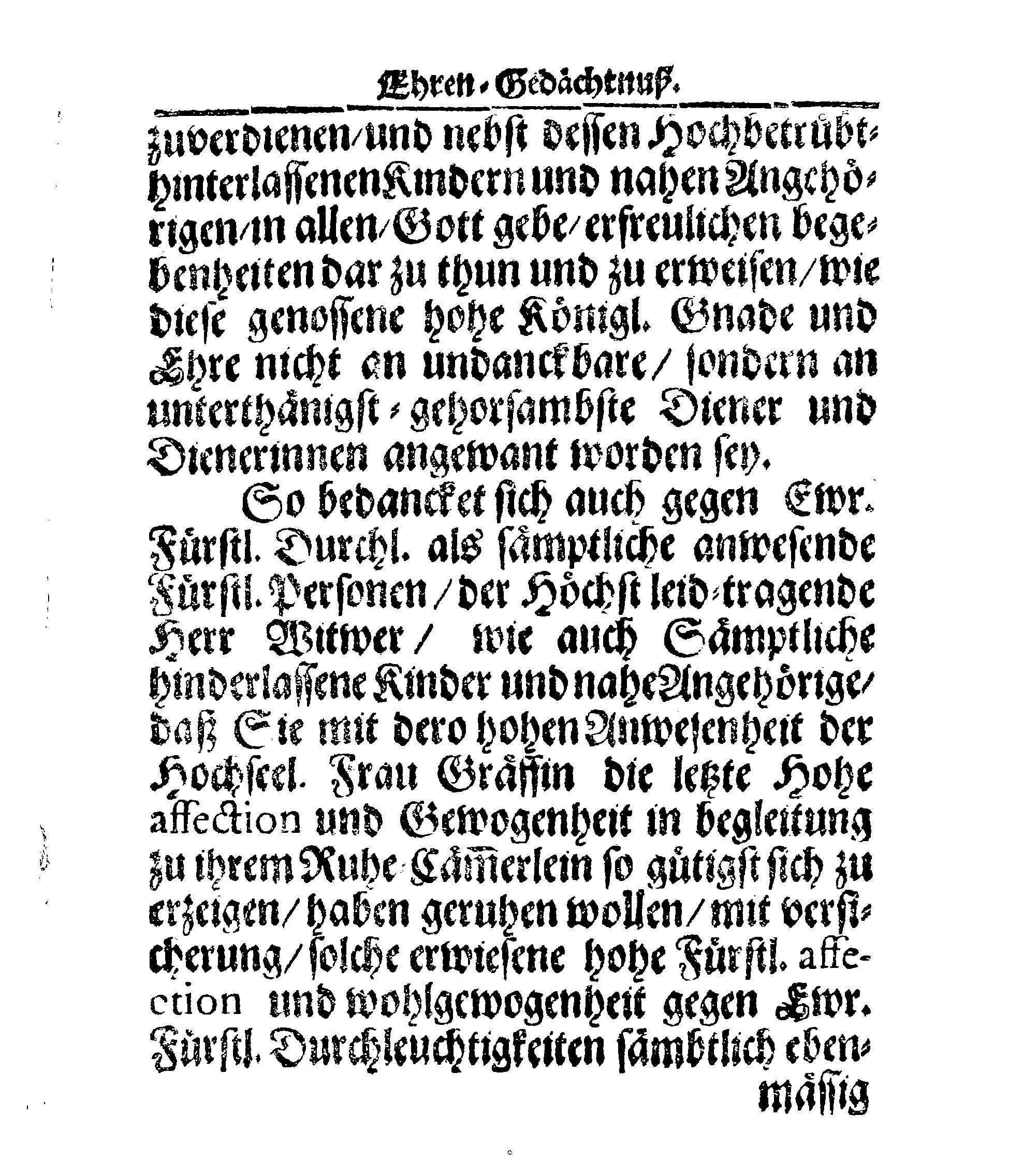 Christ-Gebürliche Klag-Trost- und Ehren-Gedächtniß Der Weyland Hochgebohrnen Gräffin und Frauen, Frauen ANNAE MARGARETHAE WRANGELIN, Gebohren von Haugwitz, Des Höchstgebohren Graffen und Herrn, Herrn CARL-GUSTAV-WRANGELS, … Frau Gemahlin.
