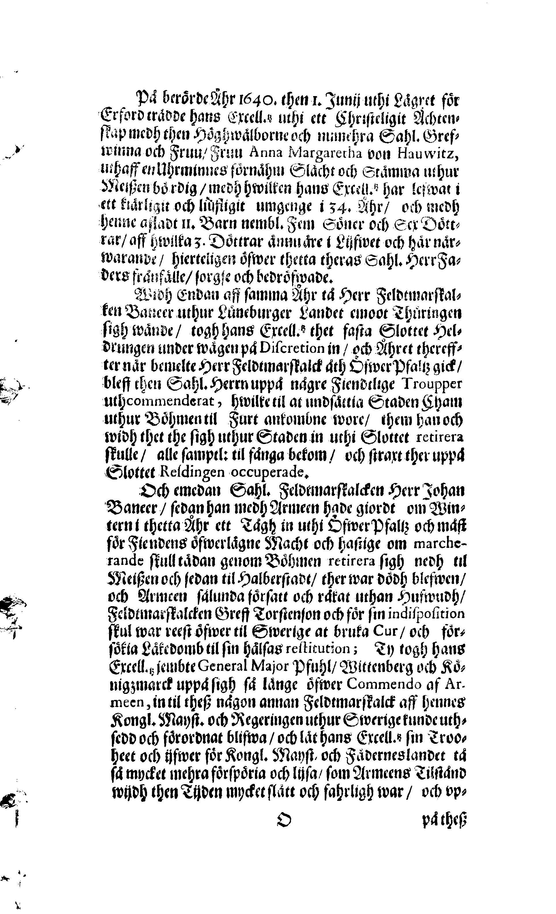Der Sehl. Seelen hertzliche Dancksagung; das GOtt in so vielen Gefährlichkeitten selbe so gnädig bewahret und den entseelten Cörper auß abgelegenen Orten zu seiner Ruhekammer hat kommen lassen wollen. Welche auß Des Weilandt Erleuchteten und Hochgebohrnen Graffen und Herren, H. Carol Gustaff Wrangels, … Hochansehnliche LeichBegänckniß, den 1. Decembr. Anno 1680. gehalten, in einer Traur-Music, auss unterthäniger Schuldigkeit, gesungen und abgefaßet von einen alten Domestiquen Diener