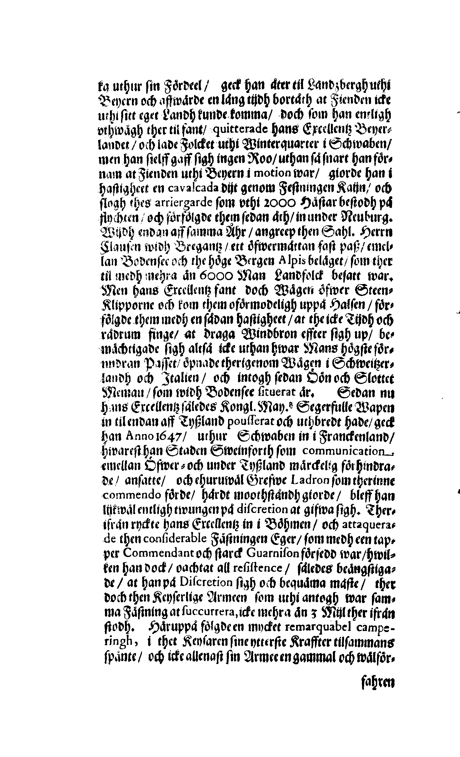 Der Sehl. Seelen hertzliche Dancksagung; das GOtt in so vielen Gefährlichkeitten selbe so gnädig bewahret und den entseelten Cörper auß abgelegenen Orten zu seiner Ruhekammer hat kommen lassen wollen. Welche auß Des Weilandt Erleuchteten und Hochgebohrnen Graffen und Herren, H. Carol Gustaff Wrangels, … Hochansehnliche LeichBegänckniß, den 1. Decembr. Anno 1680. gehalten, in einer Traur-Music, auss unterthäniger Schuldigkeit, gesungen und abgefaßet von einen alten Domestiquen Diener