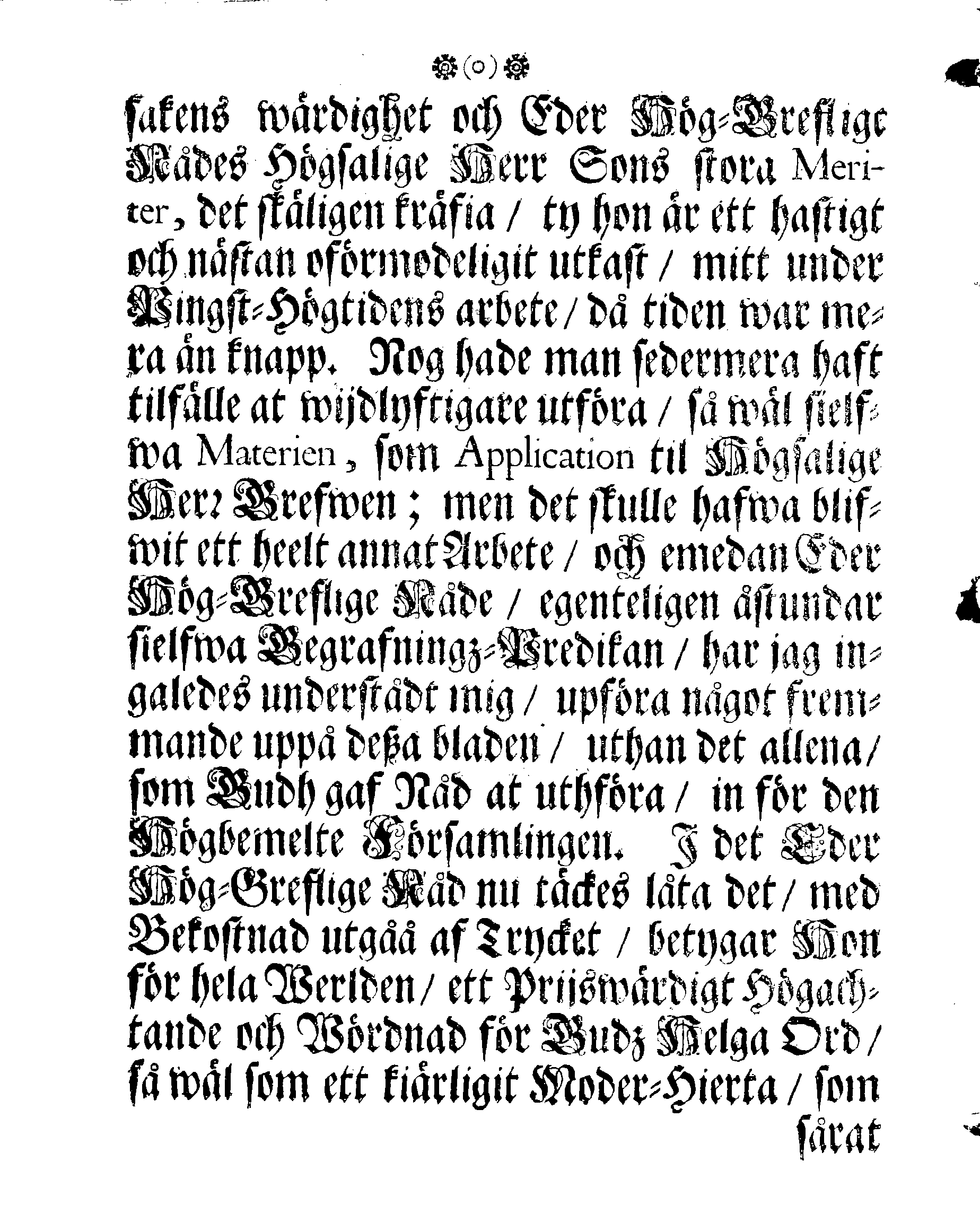 Höga Guds Barnas Tanckar, Då Hans Kongl. Maij:tz wår Allernådigste KONUNGS Fordom, Troo Man, Capitaine Lieutenant af des Lijf-Drabanter och General Major af Cavallerie, Den Högwälborne Herren och Grefwen, Grefwe CARL WRANGEL, … Blef med Christelige Ceremonier begrafwen uthi Kyrckian i Ketzschav i Sachsen