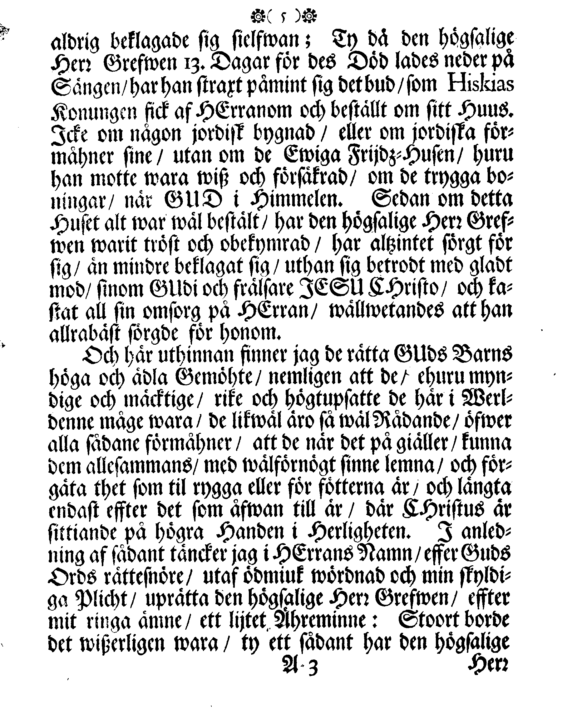 Höga Guds Barnas Tanckar, Då Hans Kongl. Maij:tz wår Allernådigste KONUNGS Fordom, Troo Man, Capitaine Lieutenant af des Lijf-Drabanter och General Major af Cavallerie, Den Högwälborne Herren och Grefwen, Grefwe CARL WRANGEL, … Blef med Christelige Ceremonier begrafwen uthi Kyrckian i Ketzschav i Sachsen